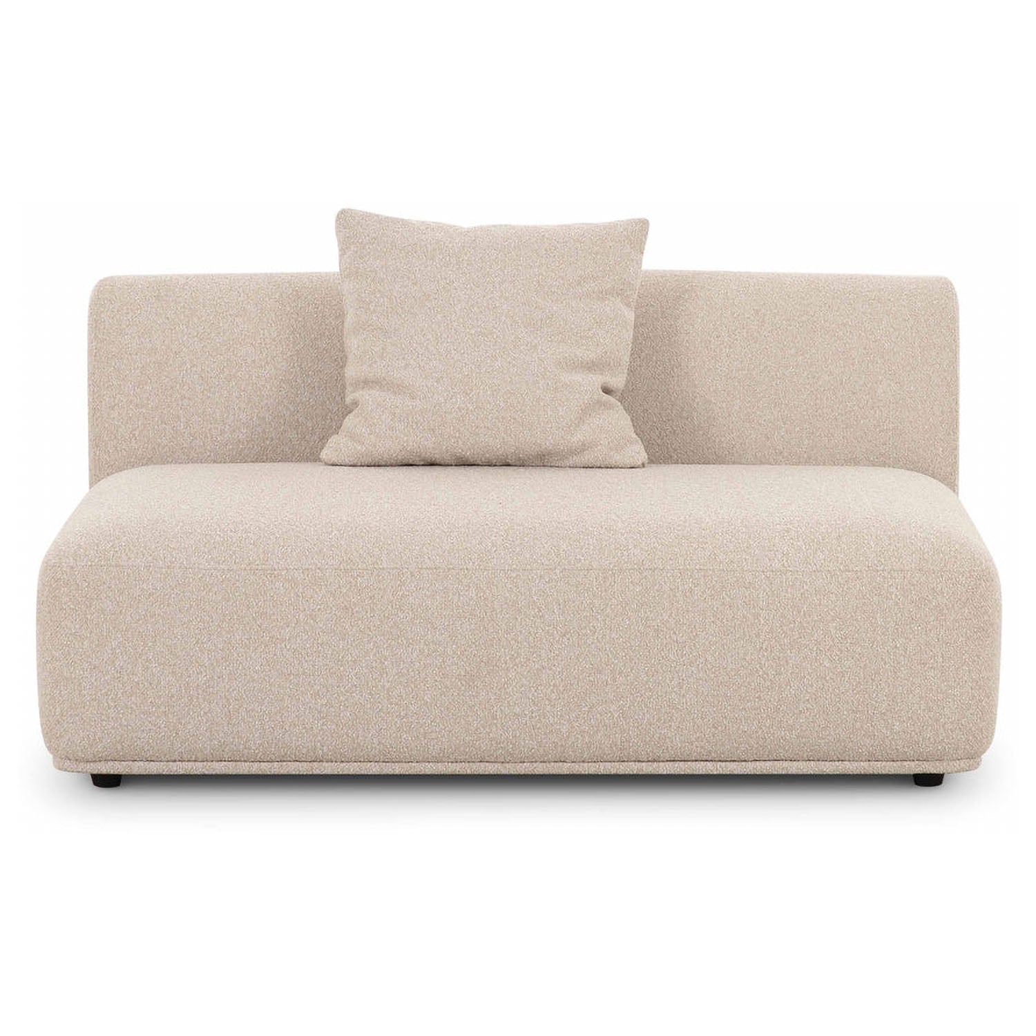 TOV Furniture Sylvie Cream Boucle Armless Loveseat