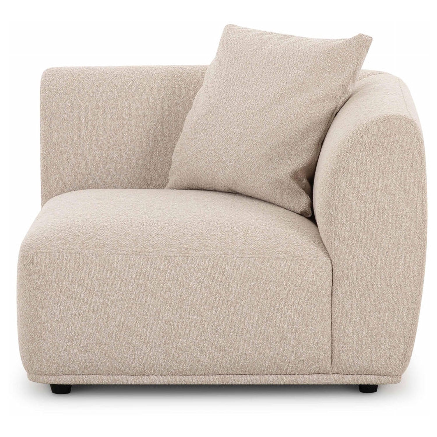 TOV Furniture Sylvie Cream Boucle Corner Chair