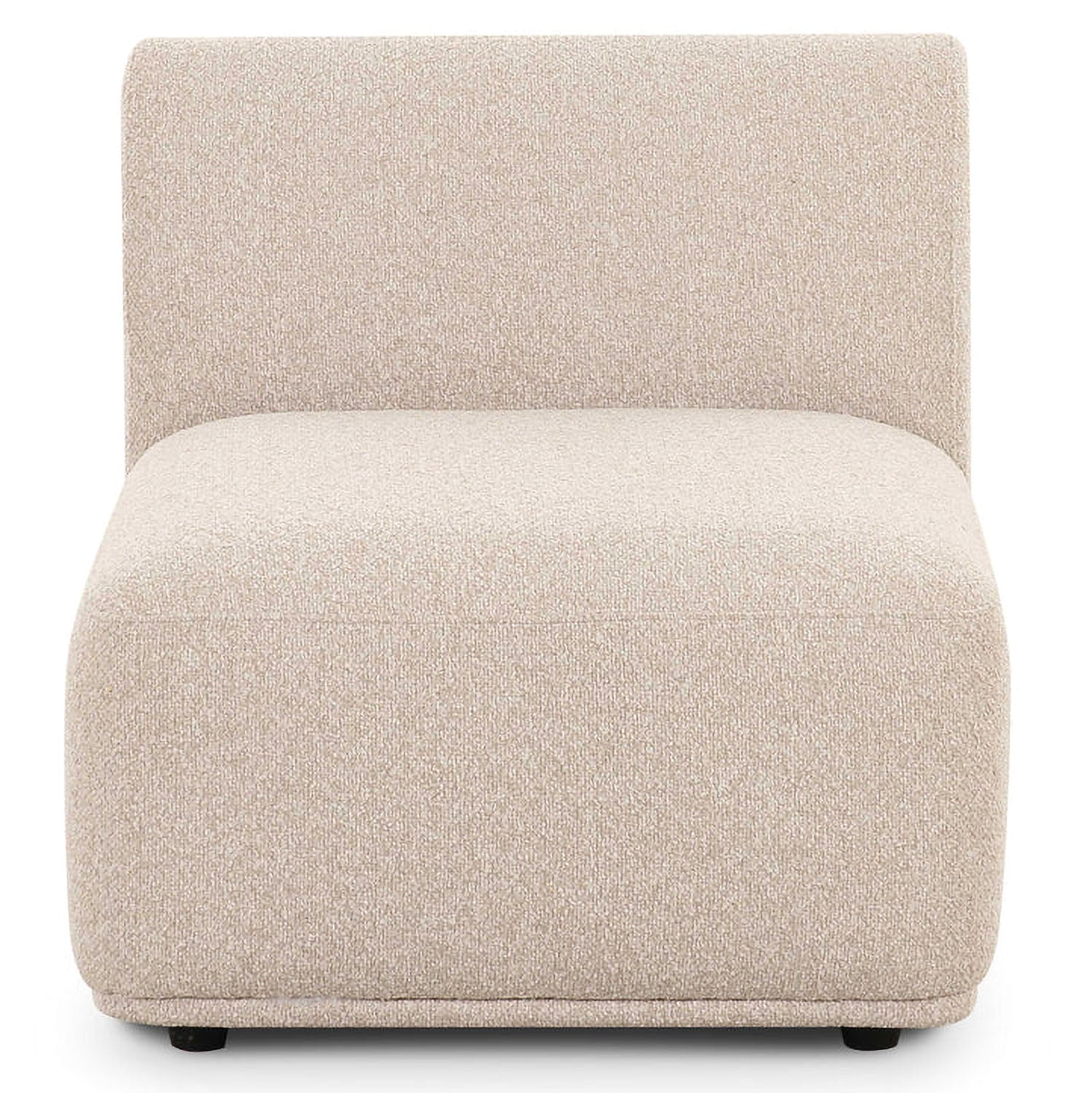 TOV Furniture Sylvie Cream Boucle Armless Chair