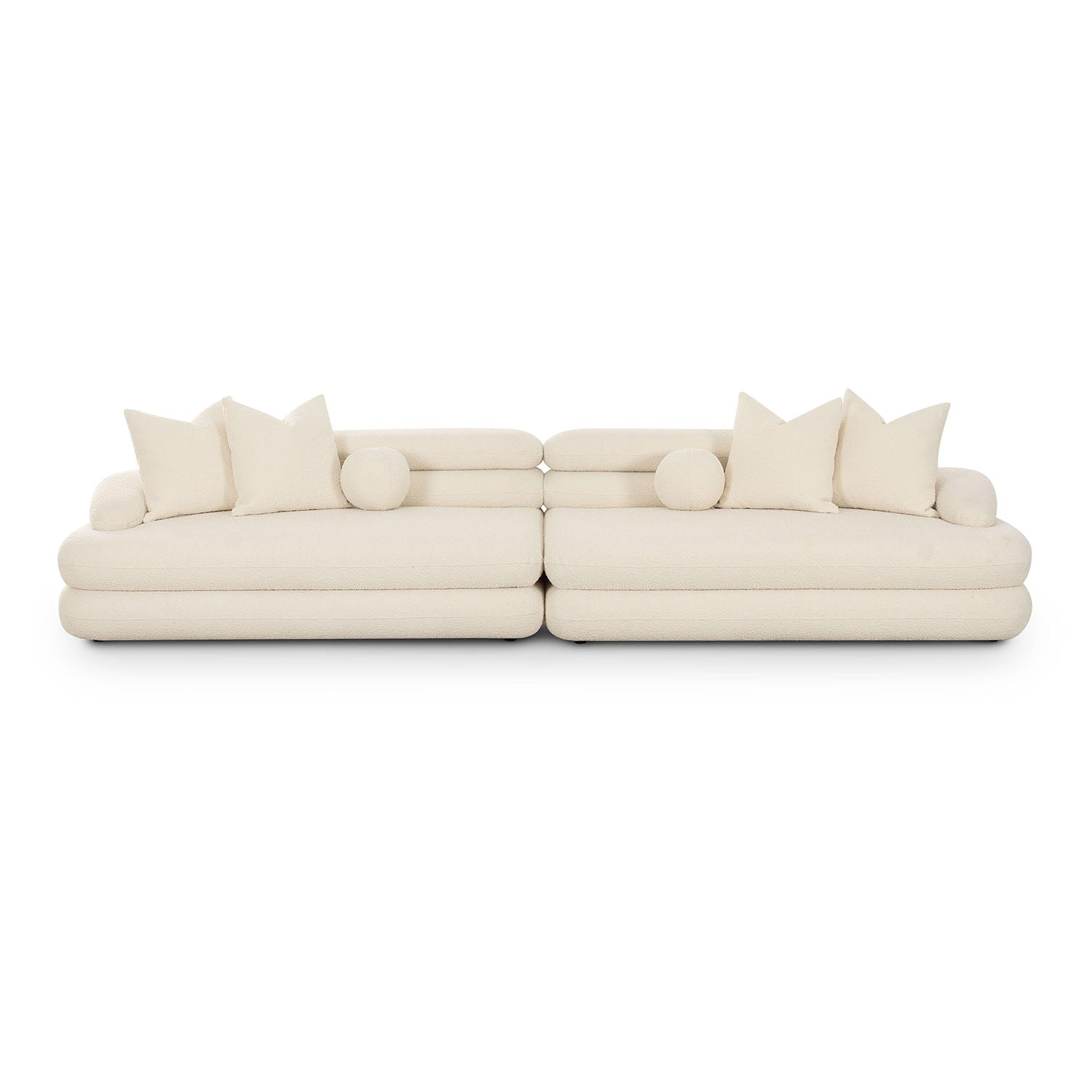 TOV Furniture Lulu Cream Boucle Modular Sofa
