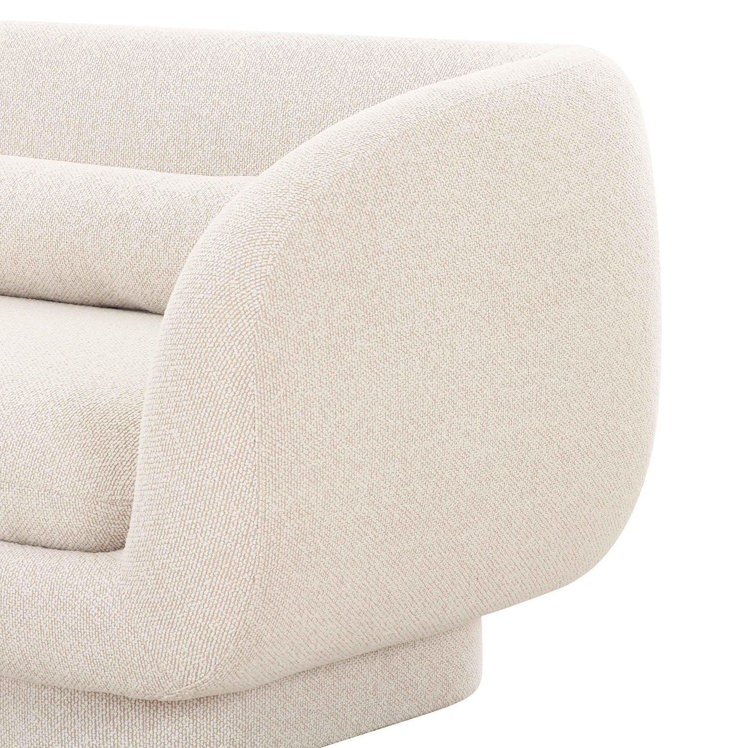 TOV Furniture Simone Cream Boucle Sofa