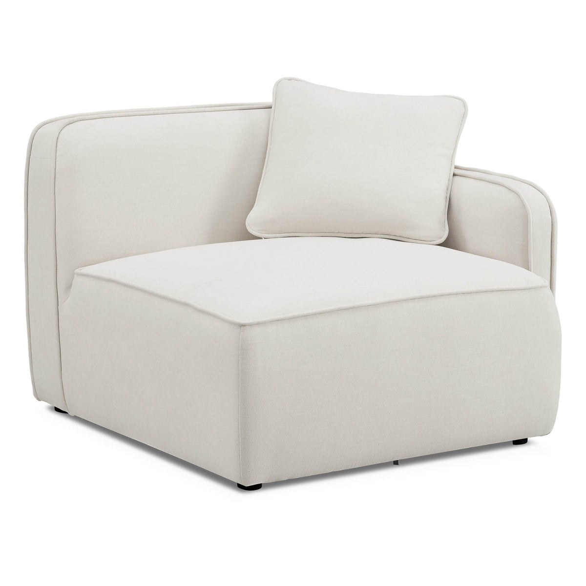 TOV Furniture Travie Sand Upcycled Performance Linen RAF Corner Chair in sand, primary product view