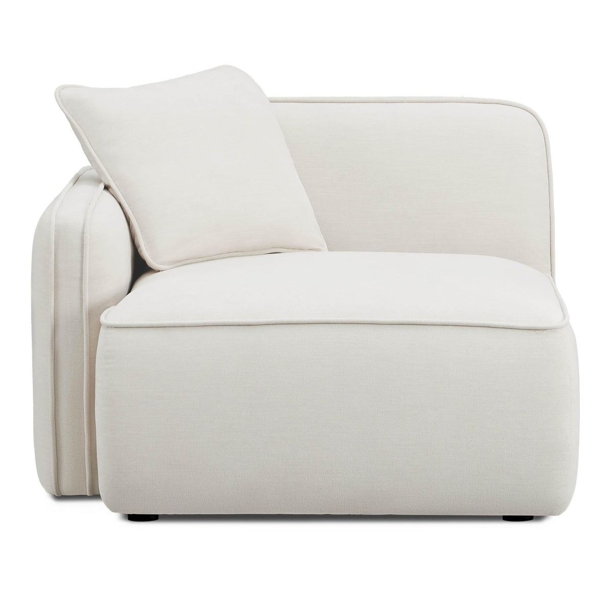 TOV Furniture Travie Sand Upcycled Performance Linen LAF Corner Chair
