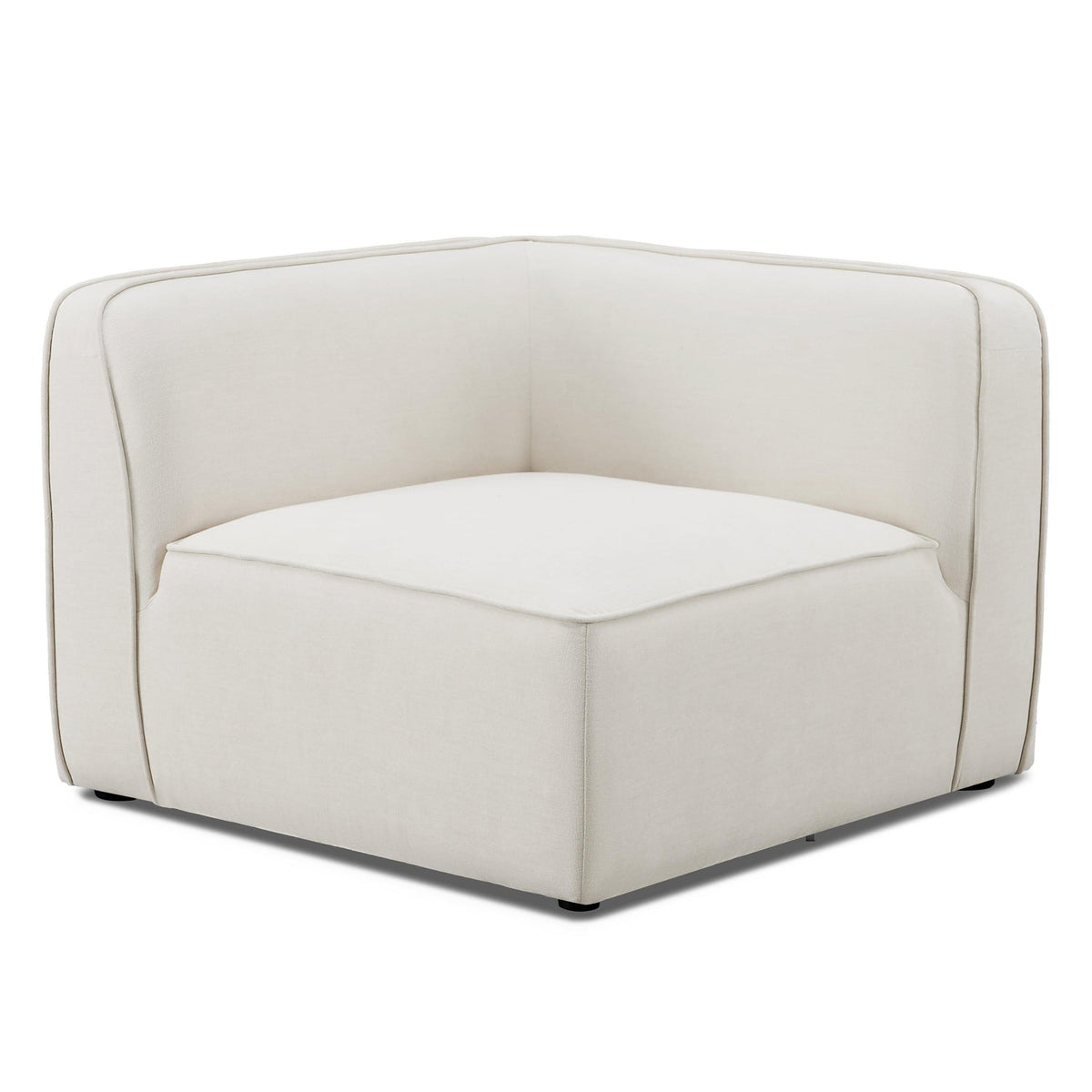 TOV Furniture Travie Sand Upcycled Performance Linen Corner Chair in sand upcycled performance linen, primary product view