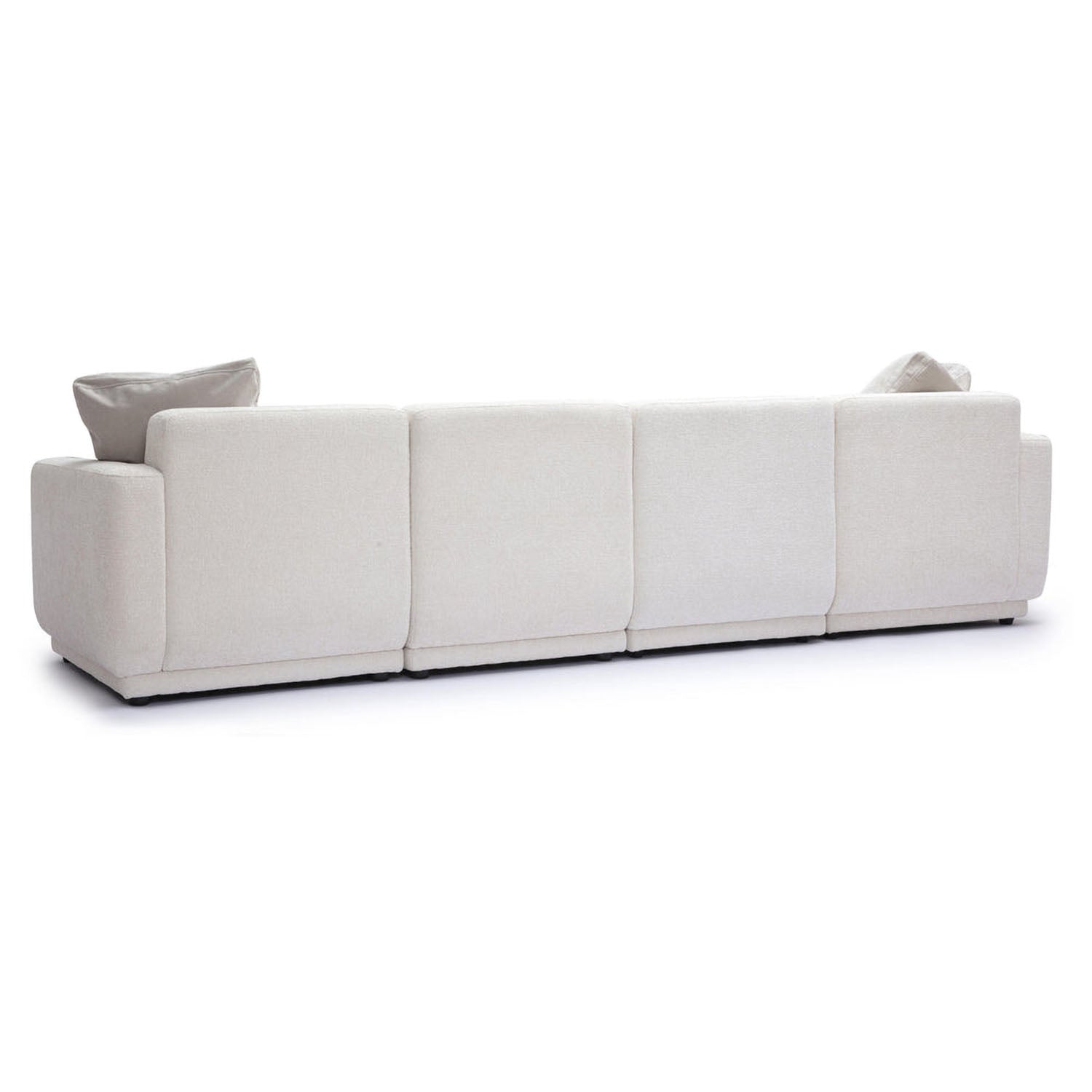 TOV Furniture Perry Cream Chenille Modular Long Sofa