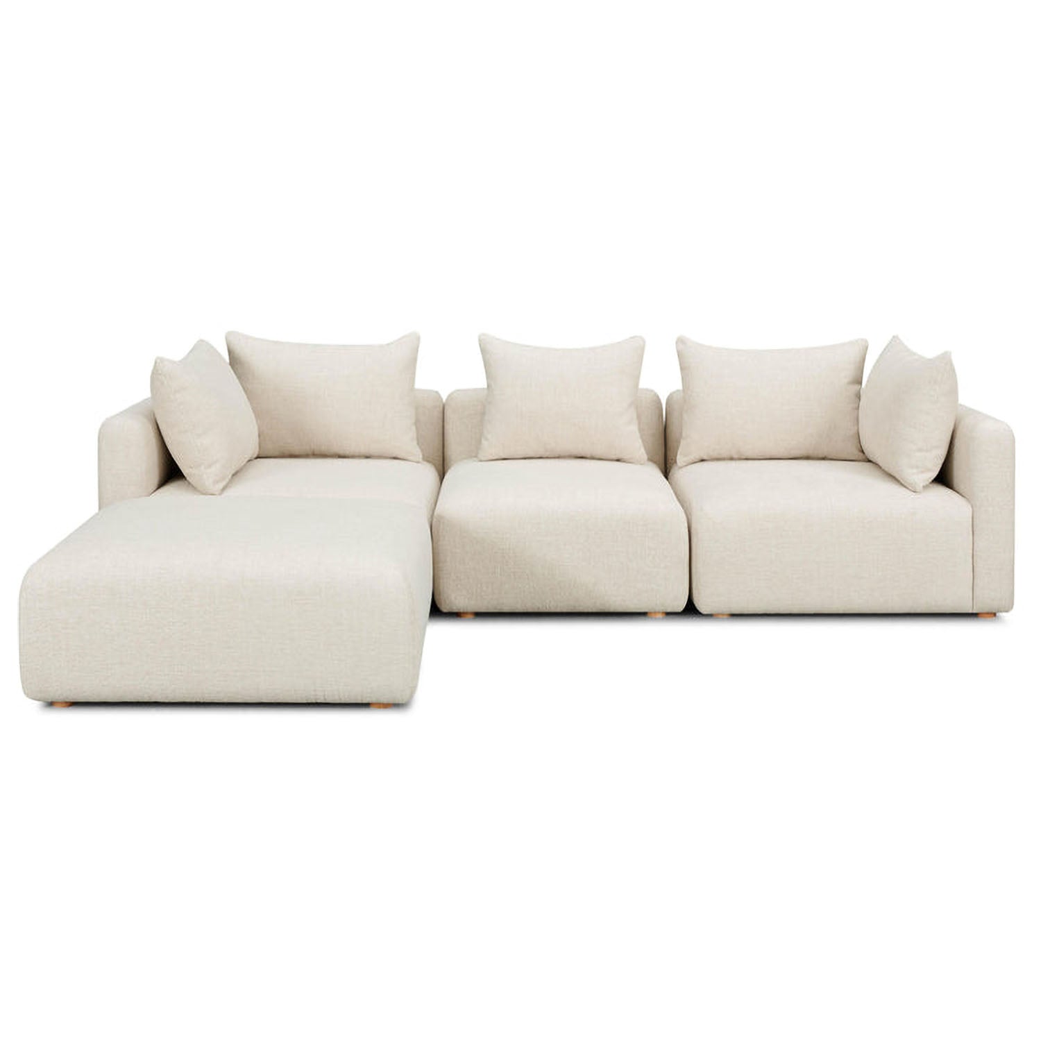 TOV Furniture Hangover 4-Piece Modular Sectional Sofa