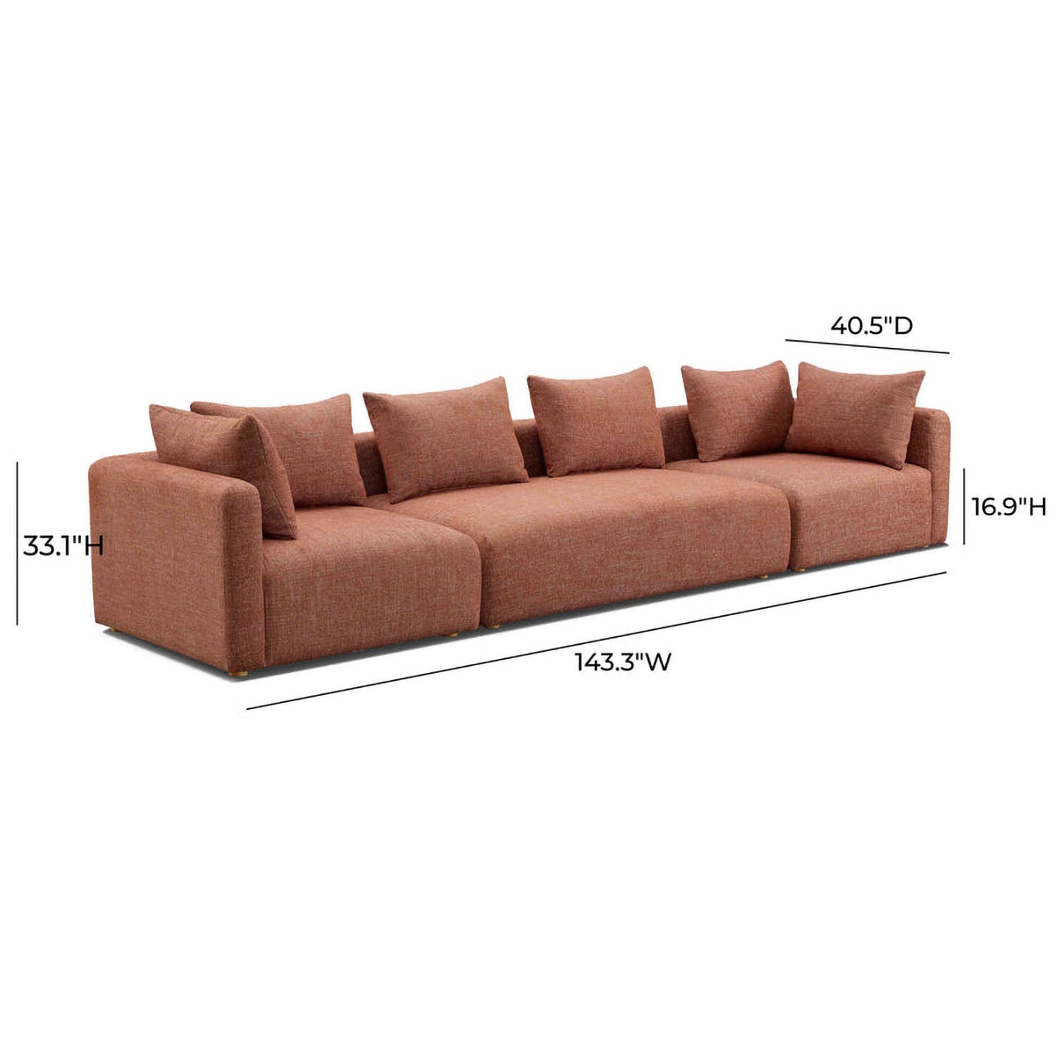 TOV Furniture Hangover Long Sofa