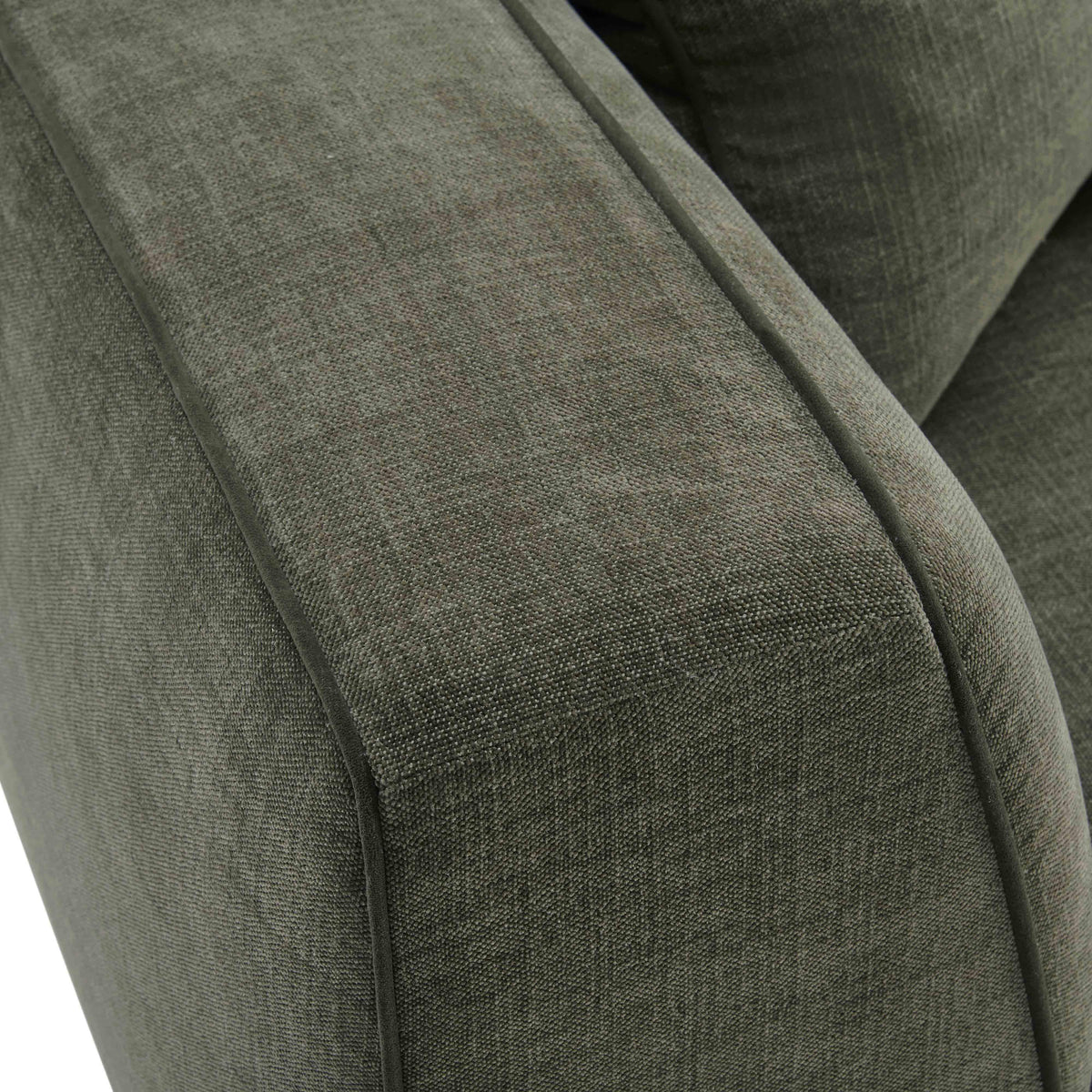 TOV Furniture Tristine Olive Green Upcycled Performance Basketweave Sofa