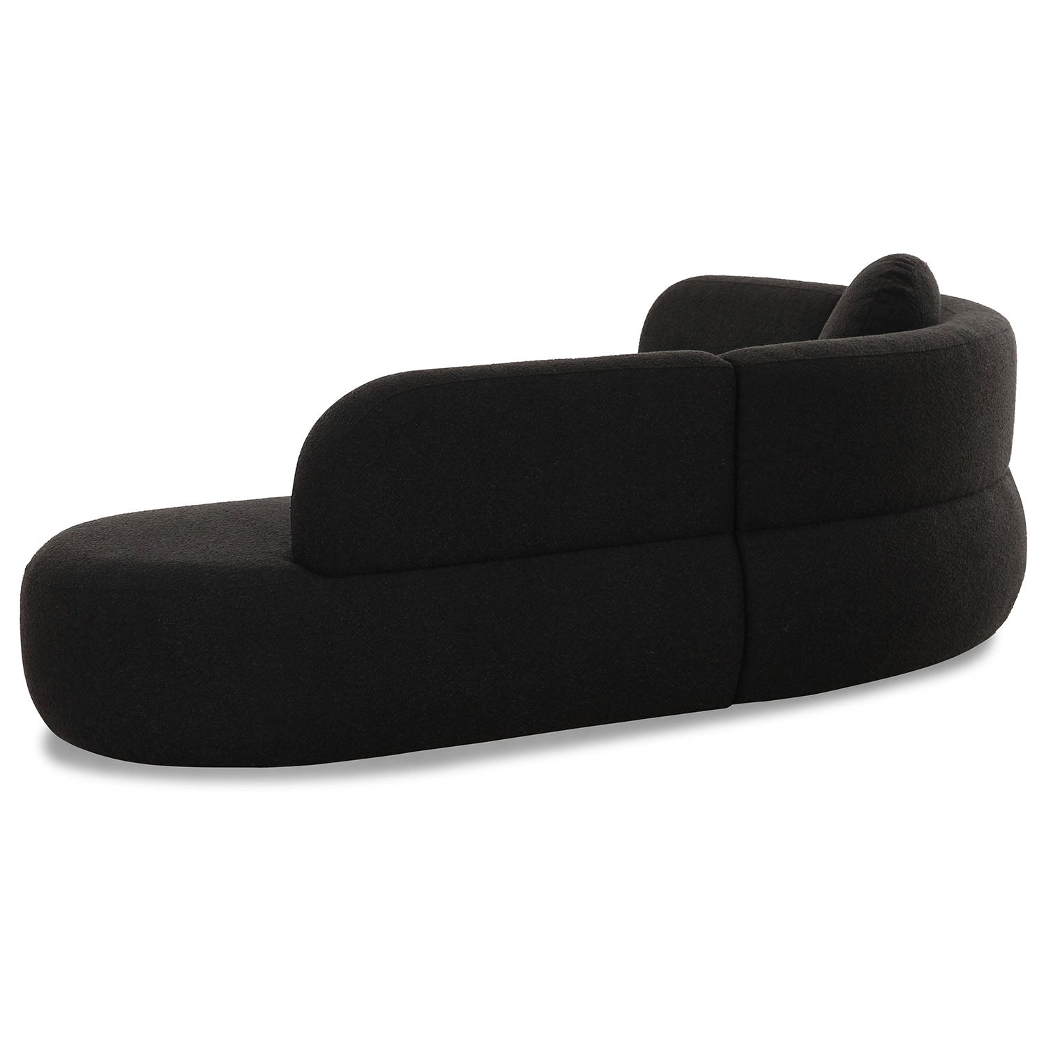 TOV Furniture Broohah Black Performance Boucle Sectional Sofa