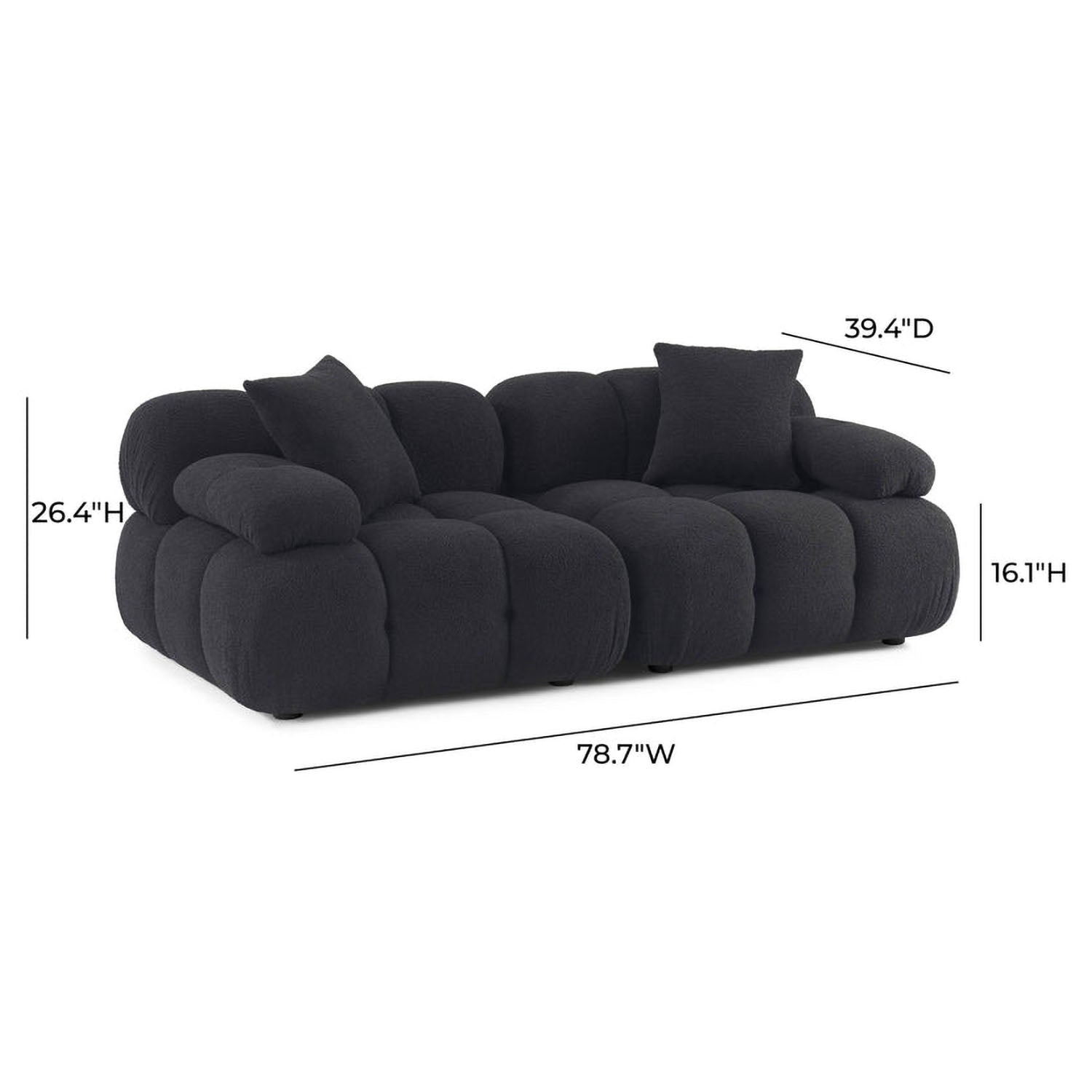 TOV Furniture Calliope Modular Loveseat