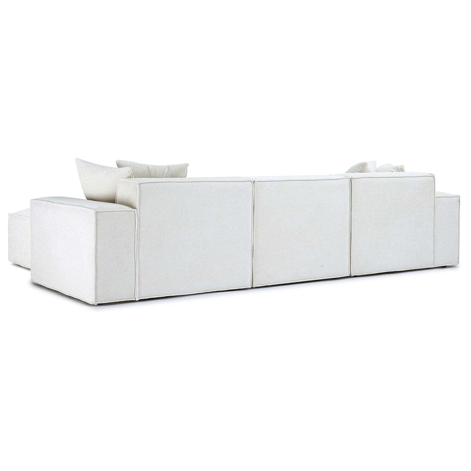 TOV Furniture Mindy Chenille Basketweave Modular Sectional Sofa