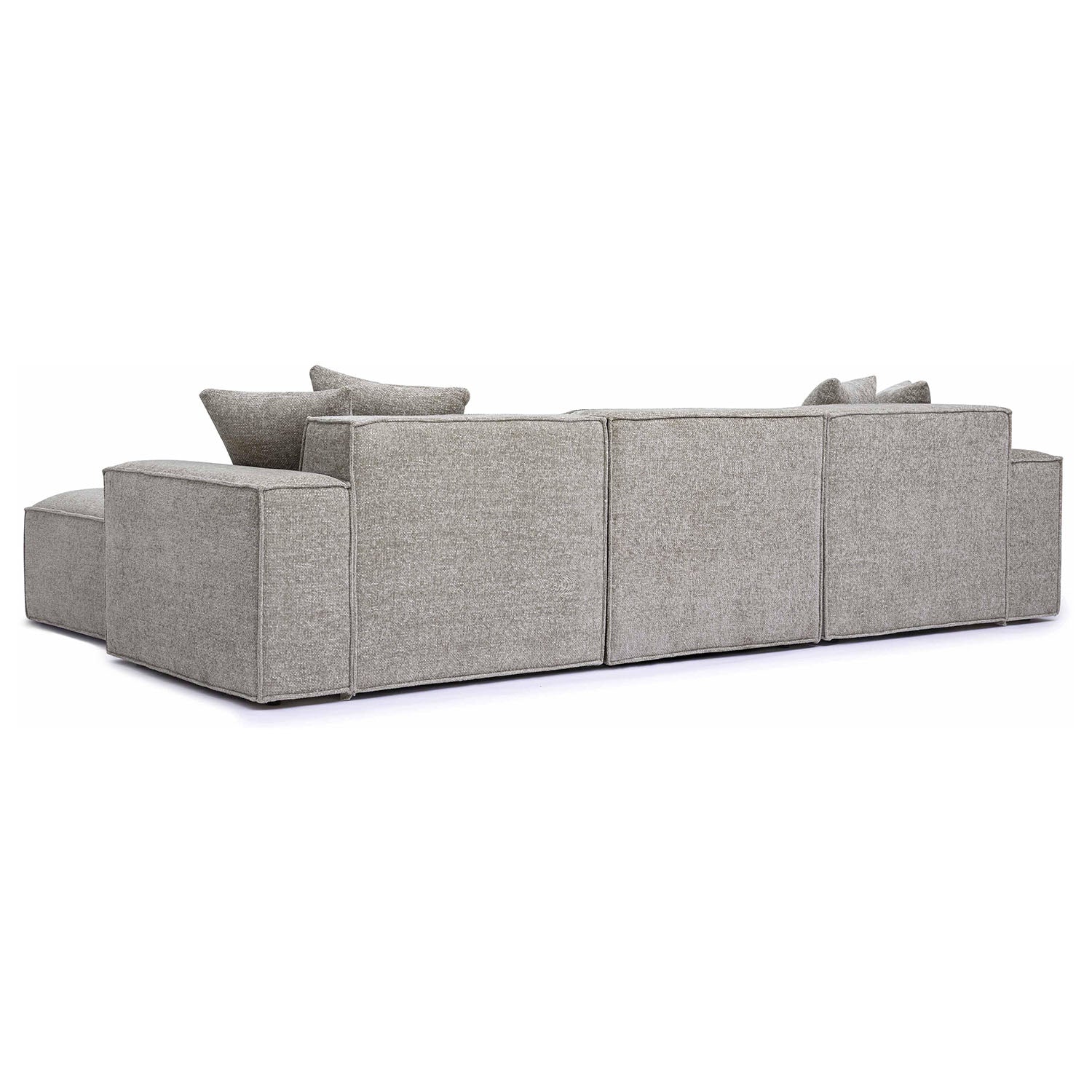 TOV Furniture Mindy Chenille Basketweave Modular Sectional Sofa