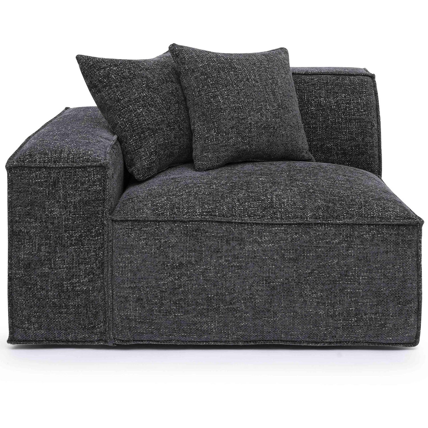 TOV Furniture Mindy Chenille Basketweave Corner Chair