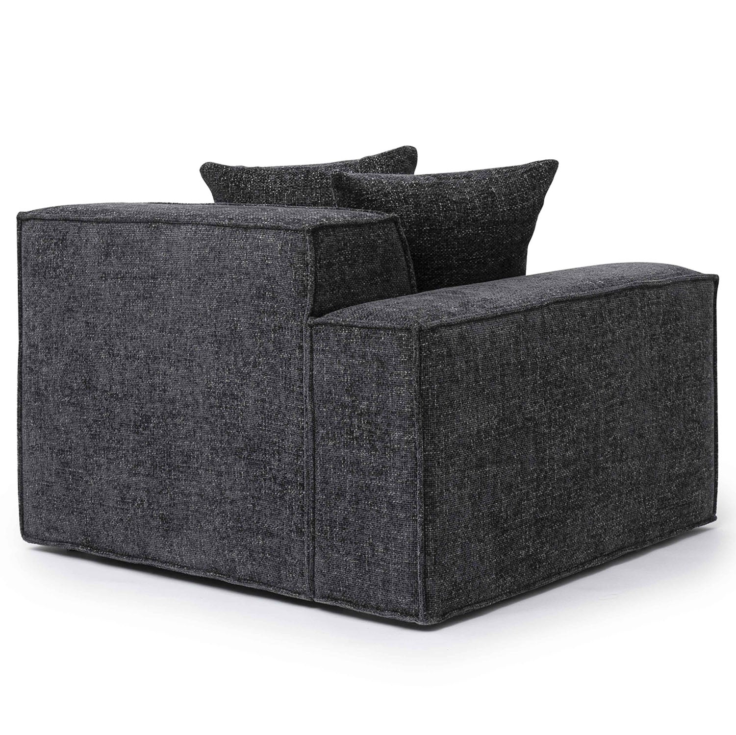 TOV Furniture Mindy Chenille Basketweave Corner Chair