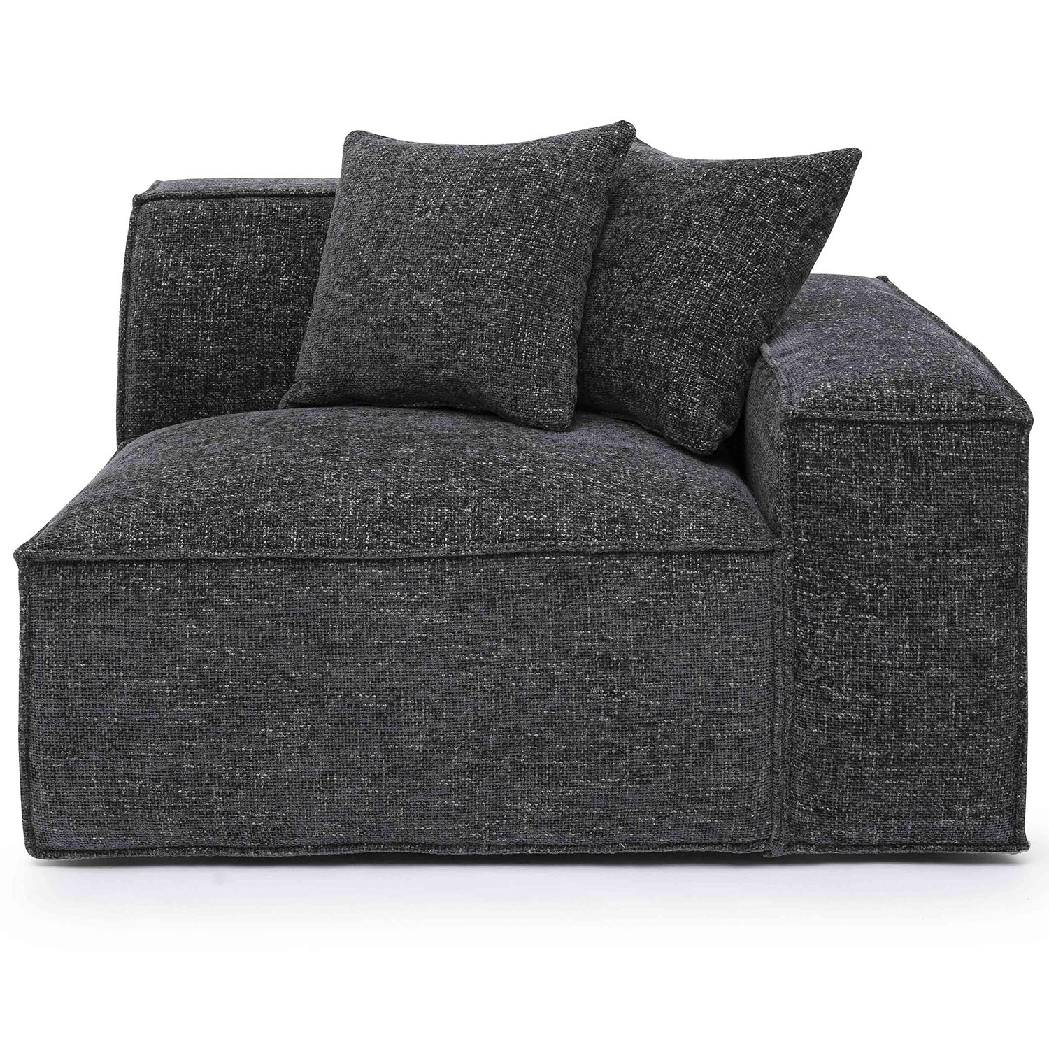 TOV Furniture Mindy Chenille Basketweave Corner Chair