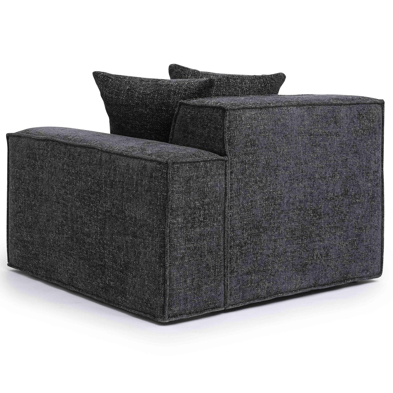 TOV Furniture Mindy Chenille Basketweave Corner Chair