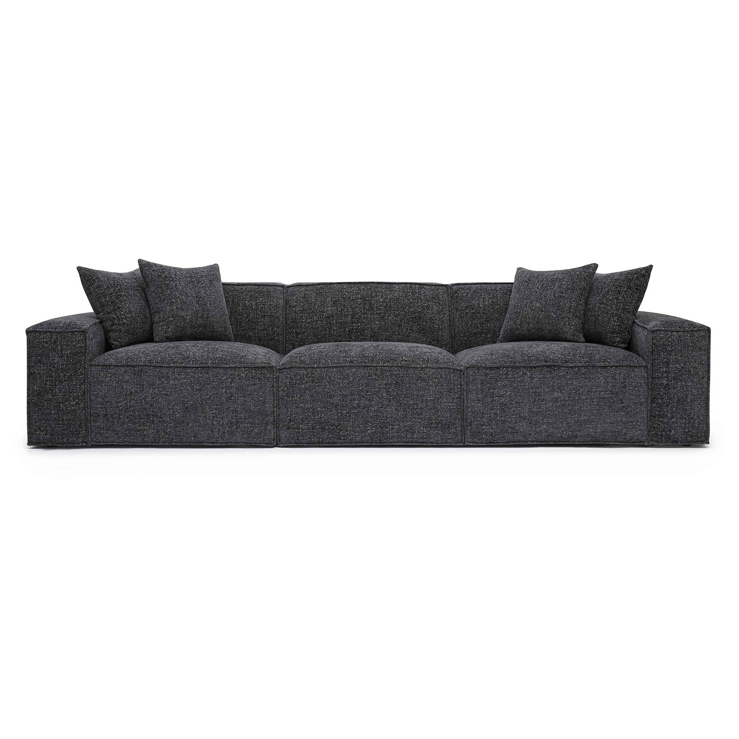 TOV Furniture Mindy Chenille Basketweave Modular Sofa