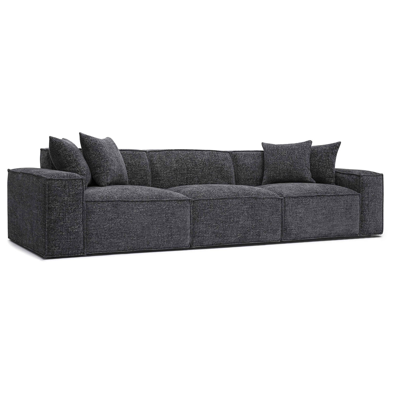 TOV Furniture Mindy Chenille Basketweave Modular Sofa