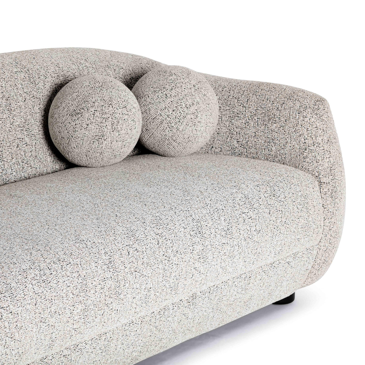 TOV Furniture Judy Black and White Woven Performance Sofa