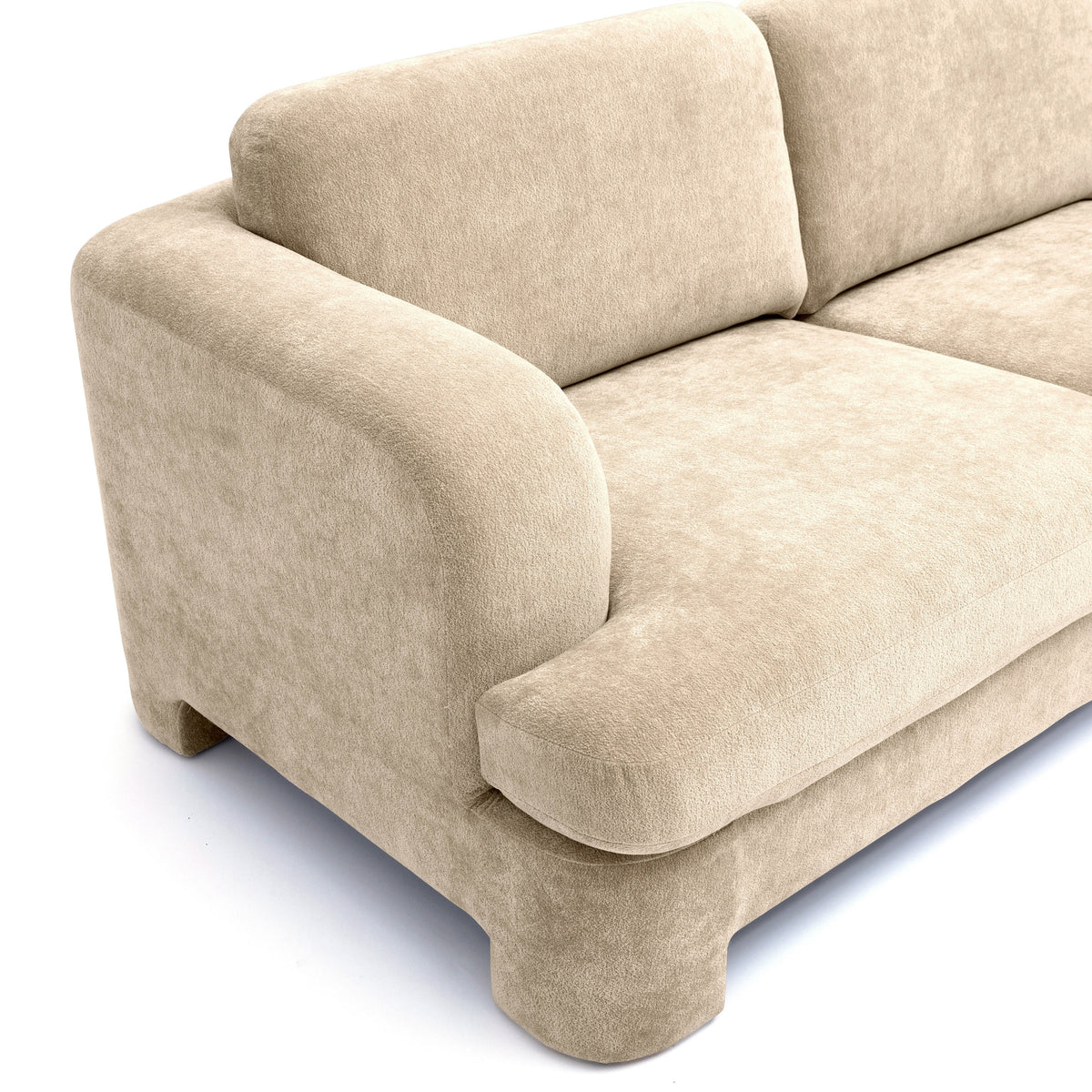 TOV Furniture Halsey Tan Textured Sofa