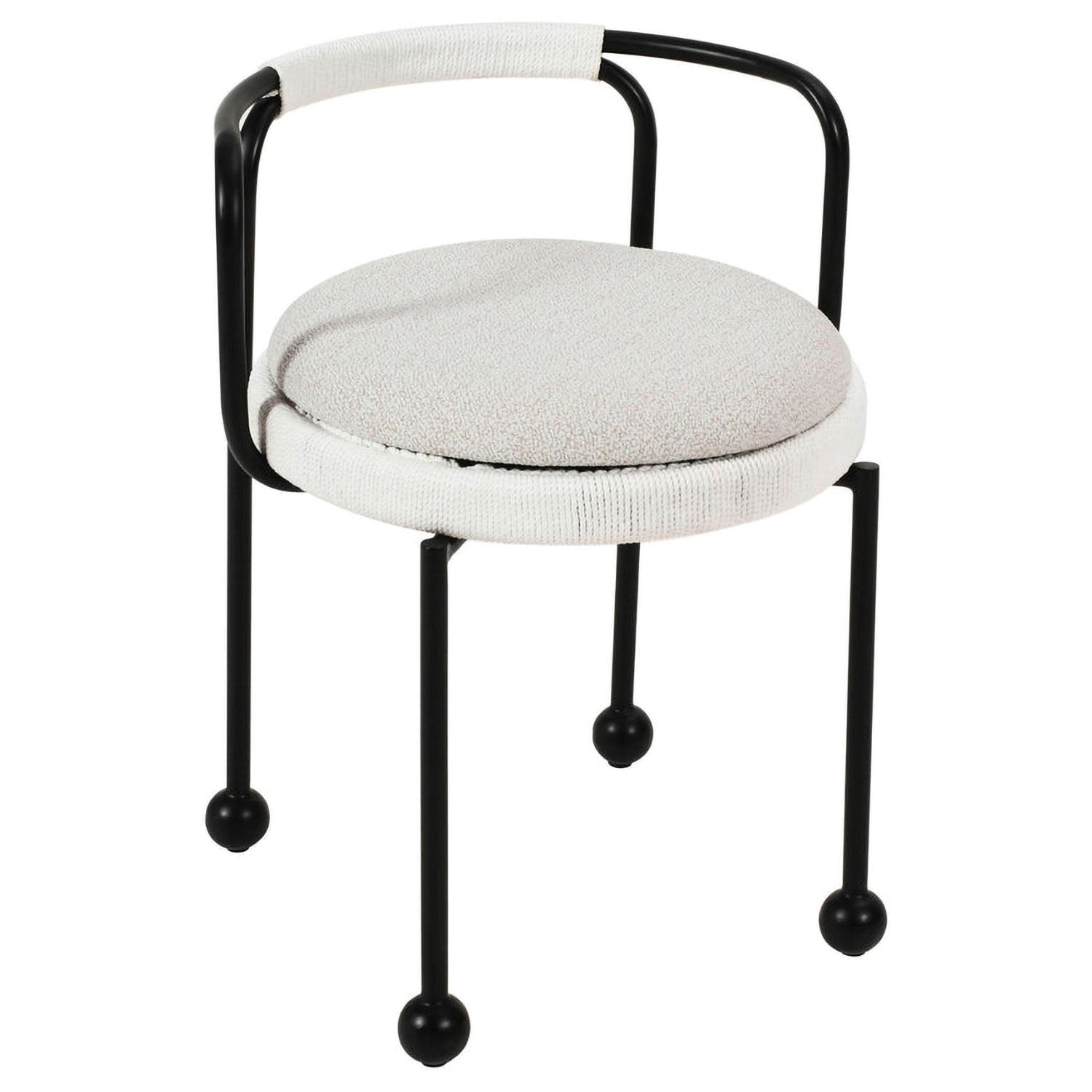 TOV Furniture Pansy Cream Outdoor Dining Chair