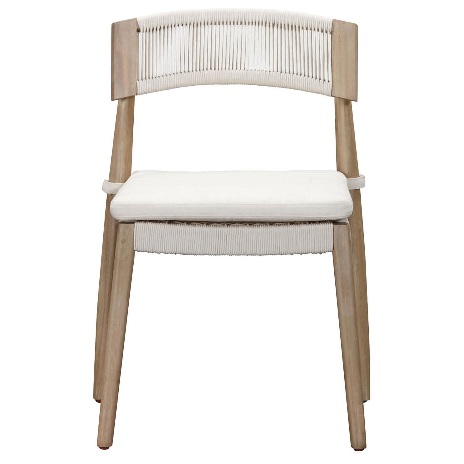 TOV Furniture Gata Cream Outdoor Dining Chair Set of 2