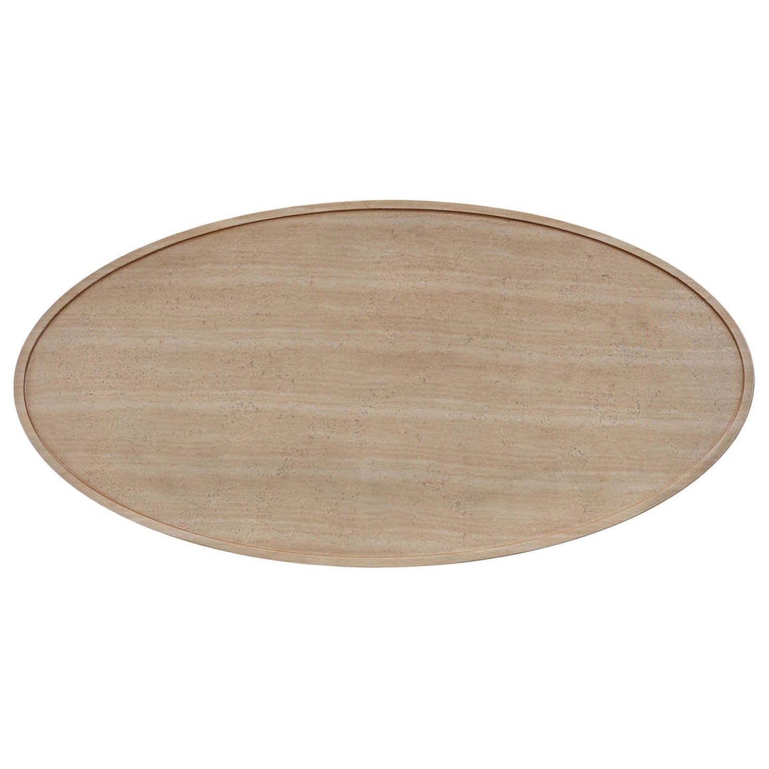 TOV Furniture Eclipse Textured Faux Travertine Indoor/Outdoor Coffee Table