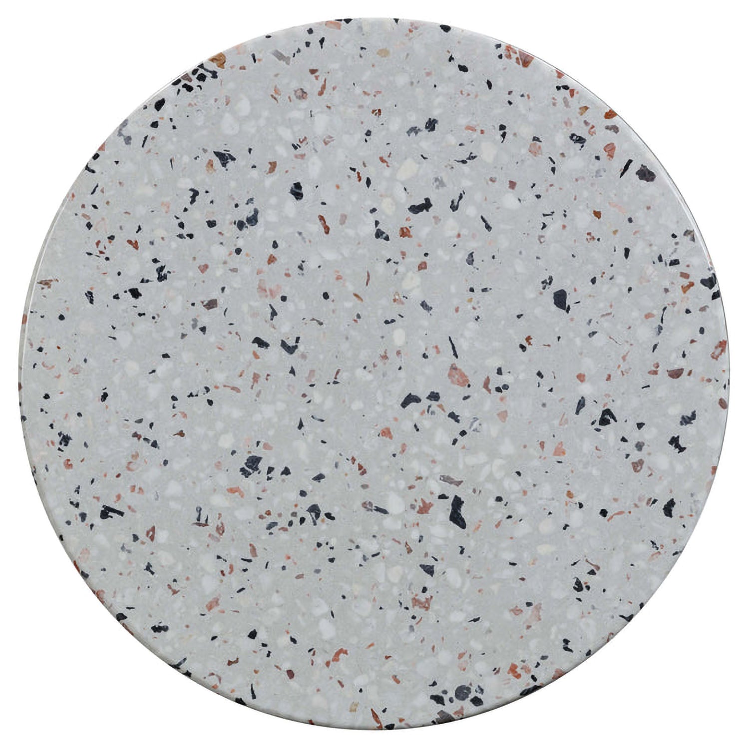 TOV Furniture Clover Faux Terrazzo Indoor/Outdoor Round Side Table