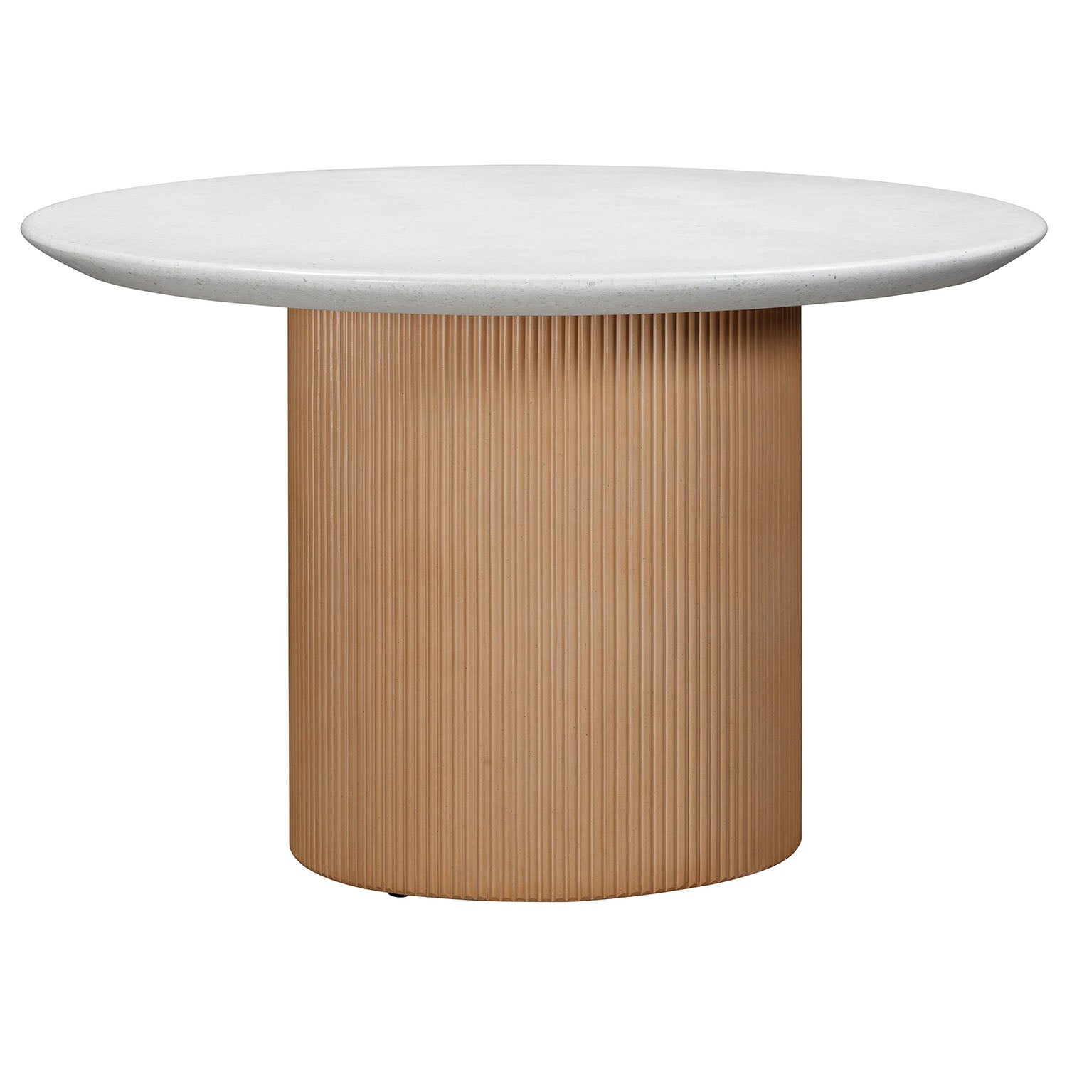 TOV Furniture Rose Faux Terrazzo and Terracotta Concrete Indoor/Outdoor Round Dining Table