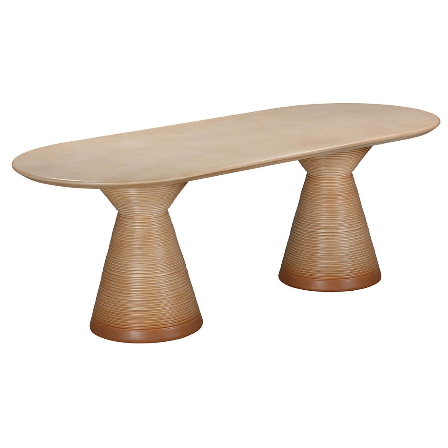 TOV Furniture Fassa Terracotta Indoor/Outdoor Oval Dining Table