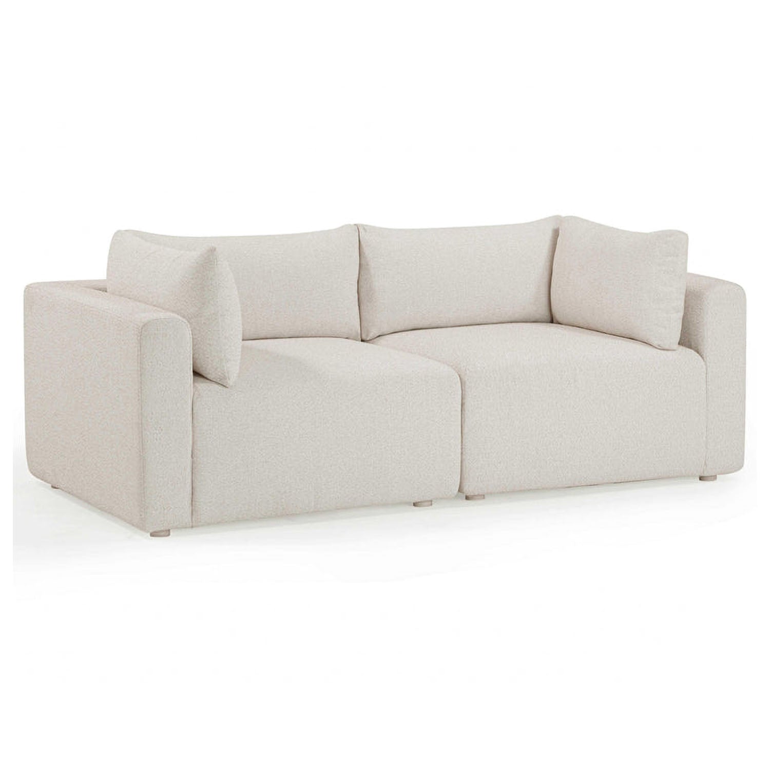 TOV Furniture Hangover Cream Outdoor Modular Loveseat