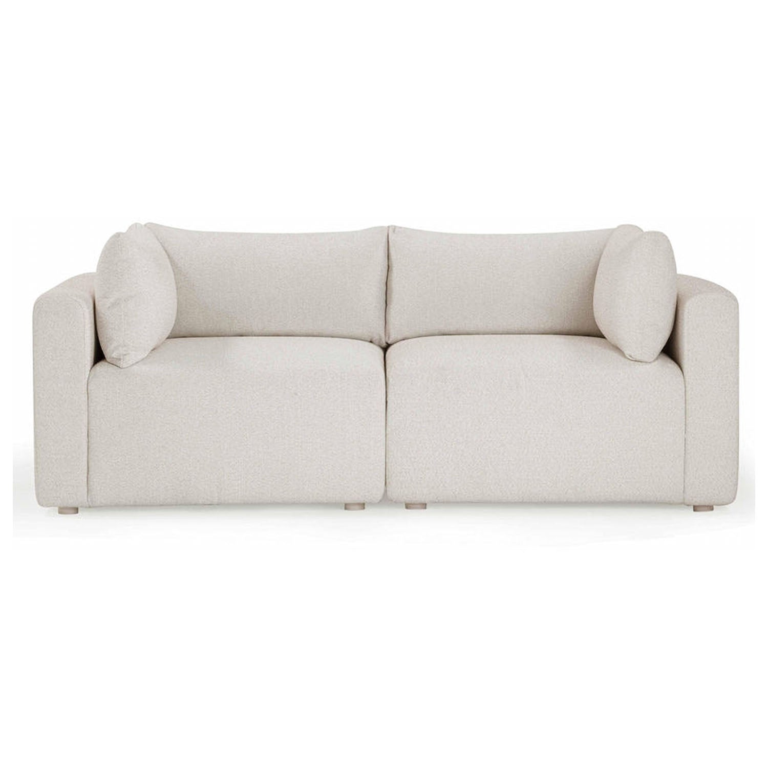 TOV Furniture Hangover Cream Outdoor Modular Loveseat