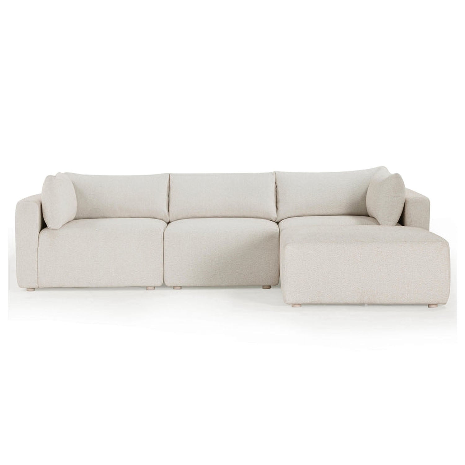 TOV Furniture Hangover Cream Outdoor Modular Sectional Sofa
