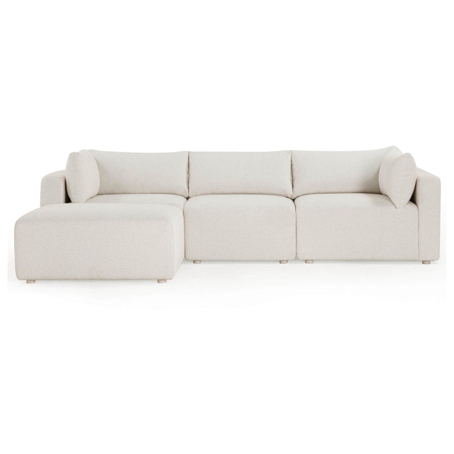 TOV Furniture Hangover Cream Outdoor Modular Sectional Sofa