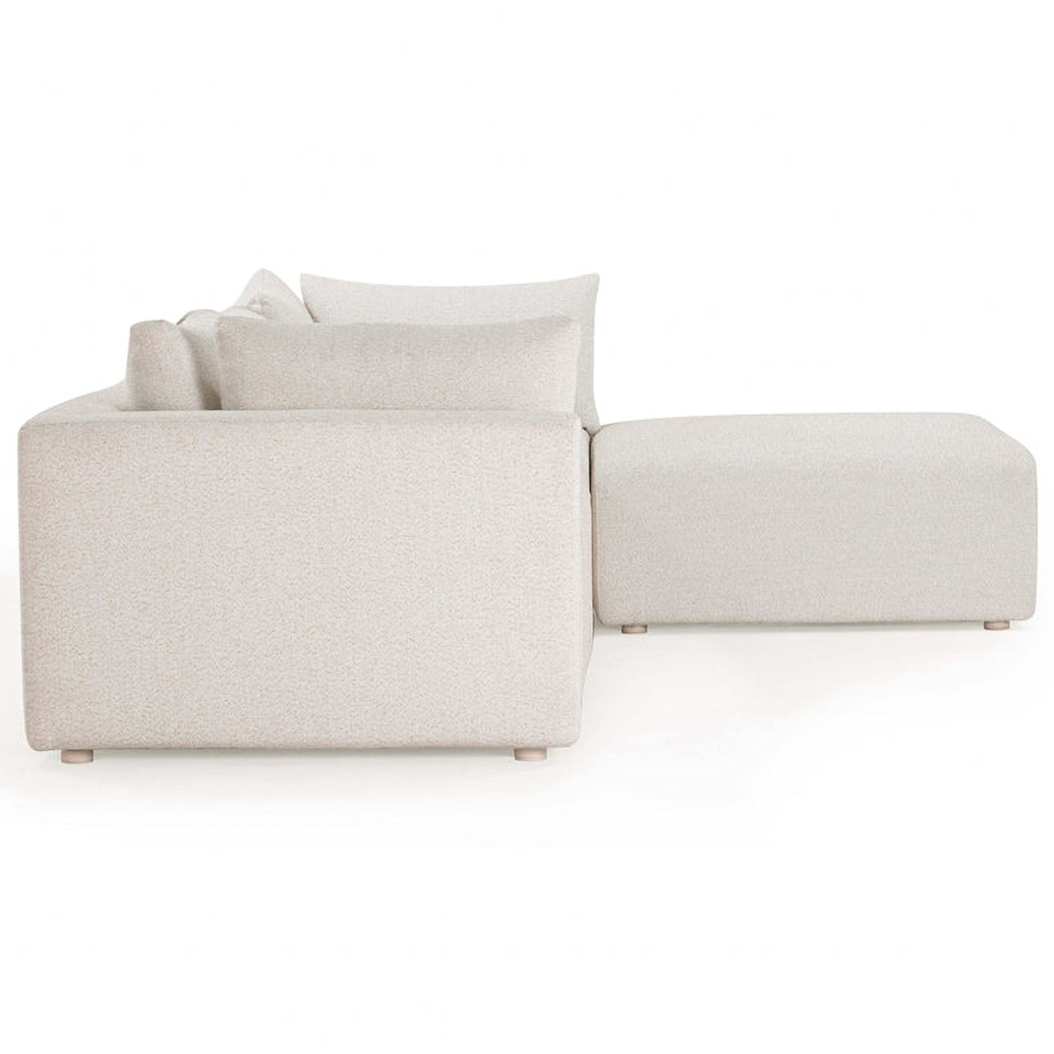 TOV Furniture Hangover Cream Outdoor Modular Sectional Sofa