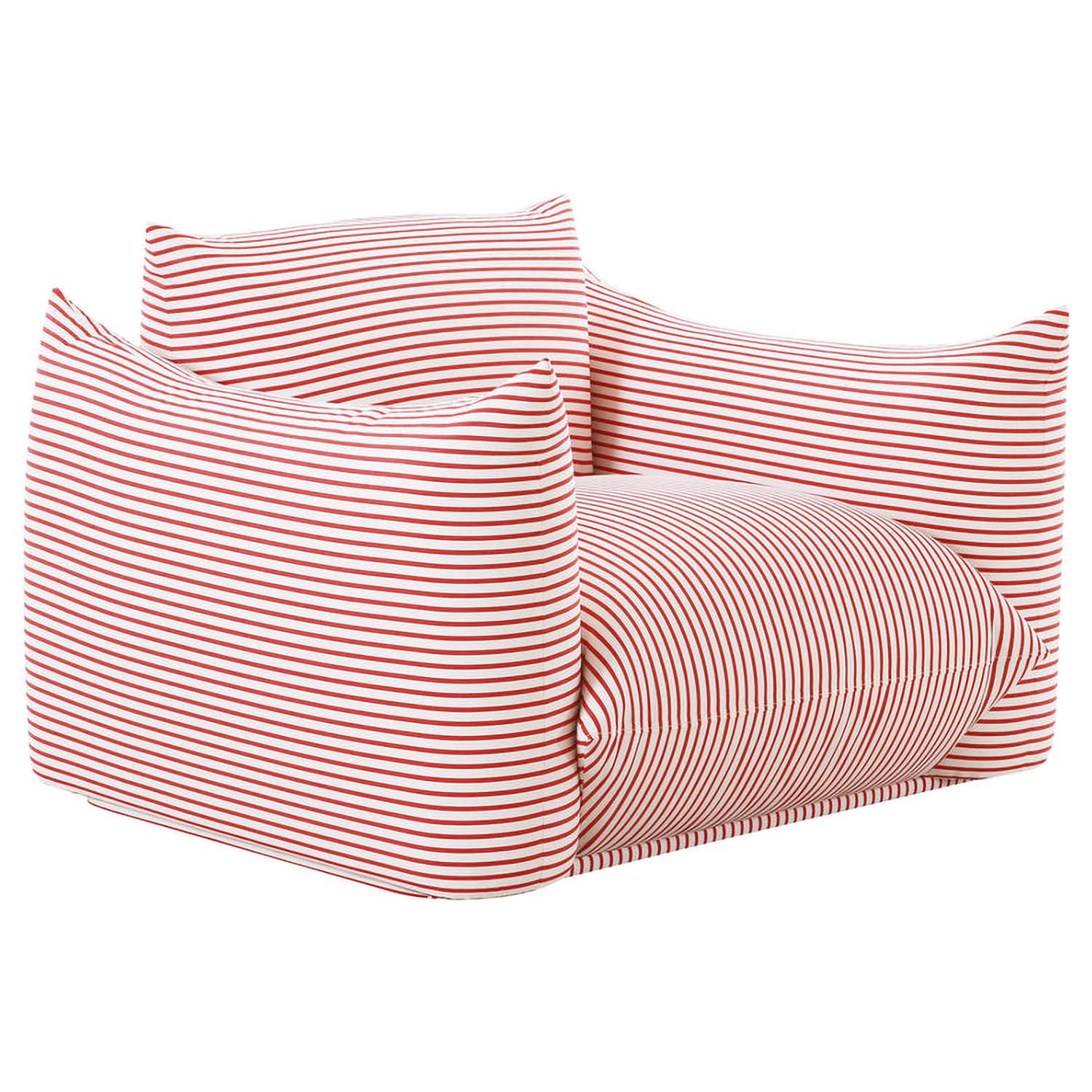 TOV Furniture Saint Tropez Striped Stuffed Outdoor Armchair