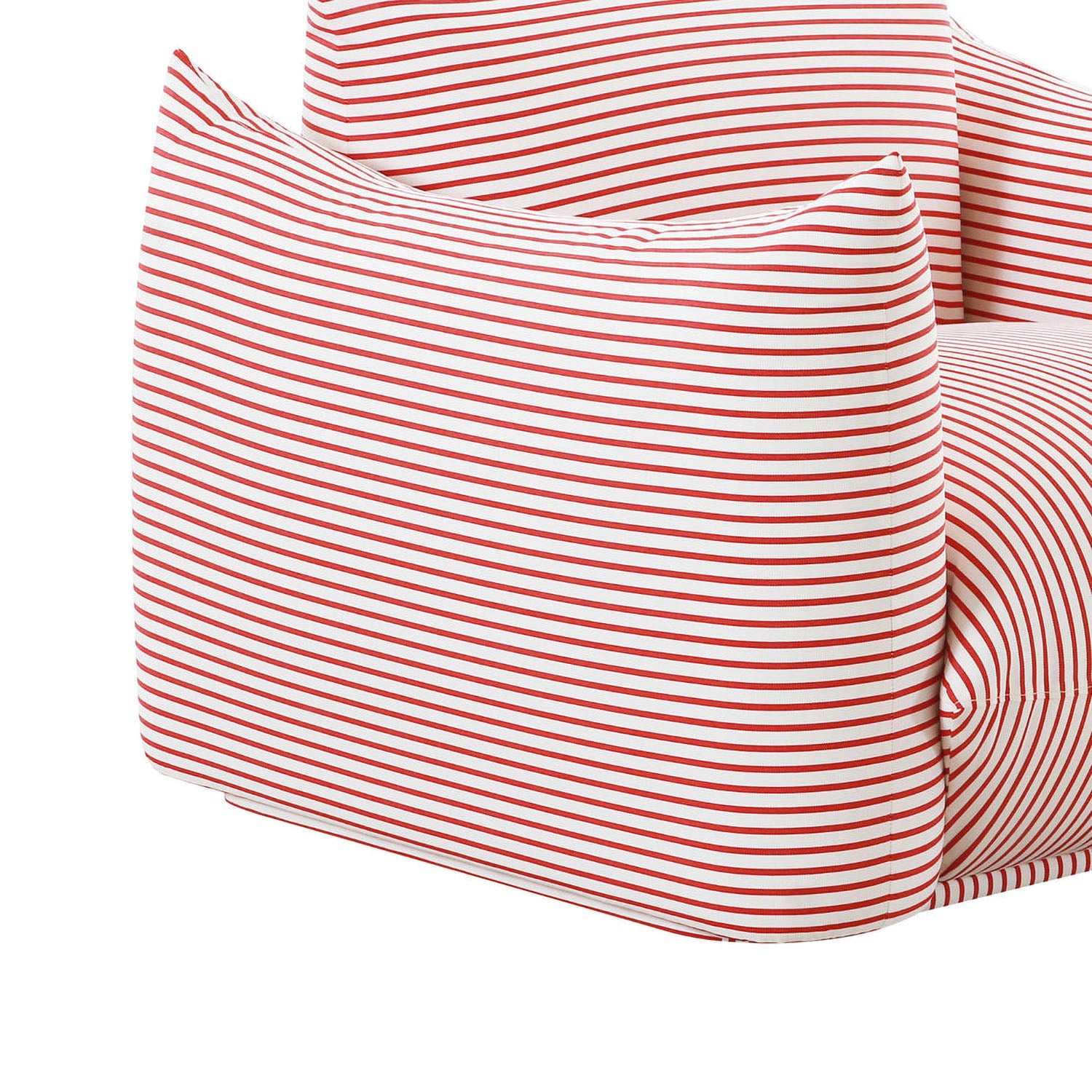 TOV Furniture Saint Tropez Striped Stuffed Outdoor Armchair