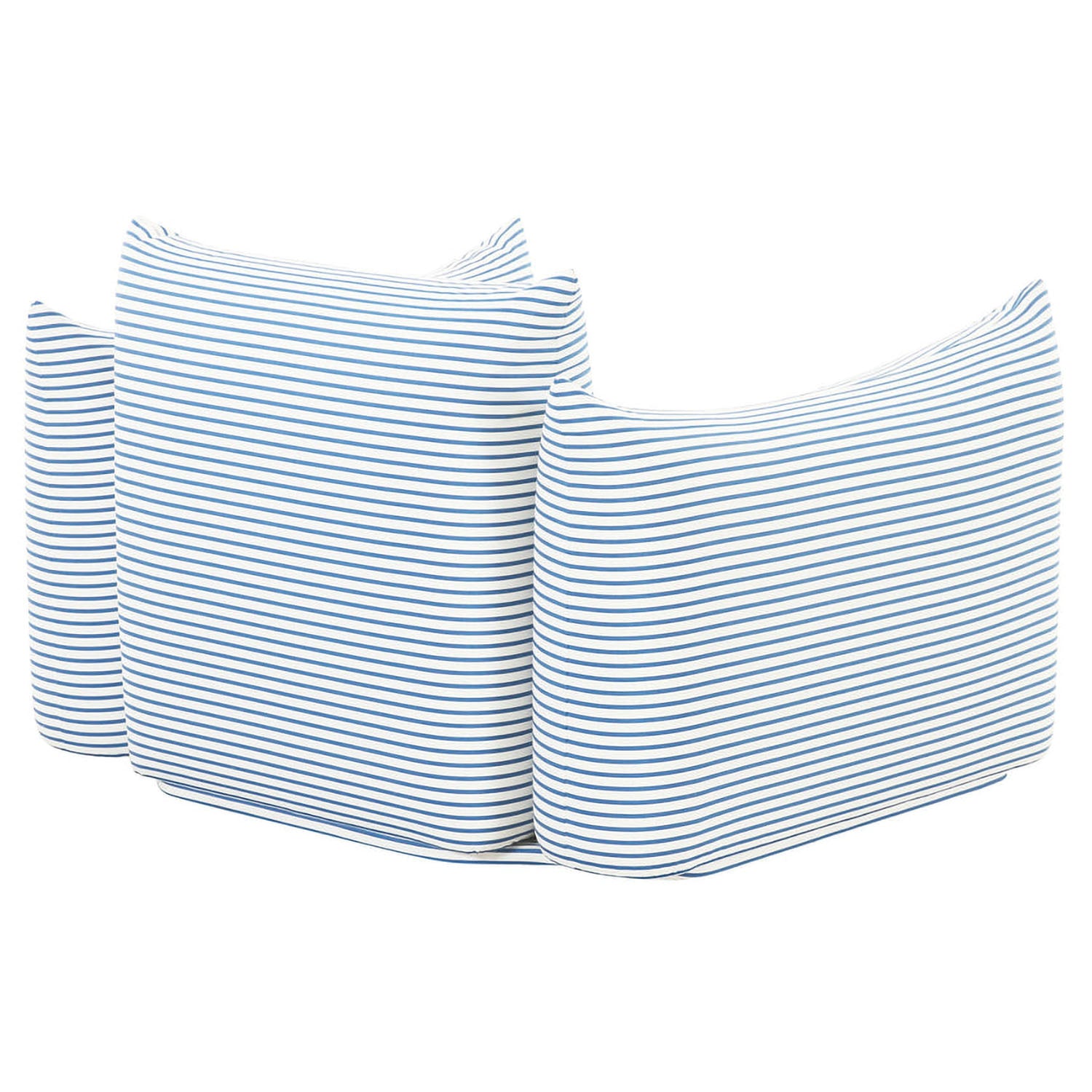 TOV Furniture Saint Tropez Striped Stuffed Outdoor Armchair