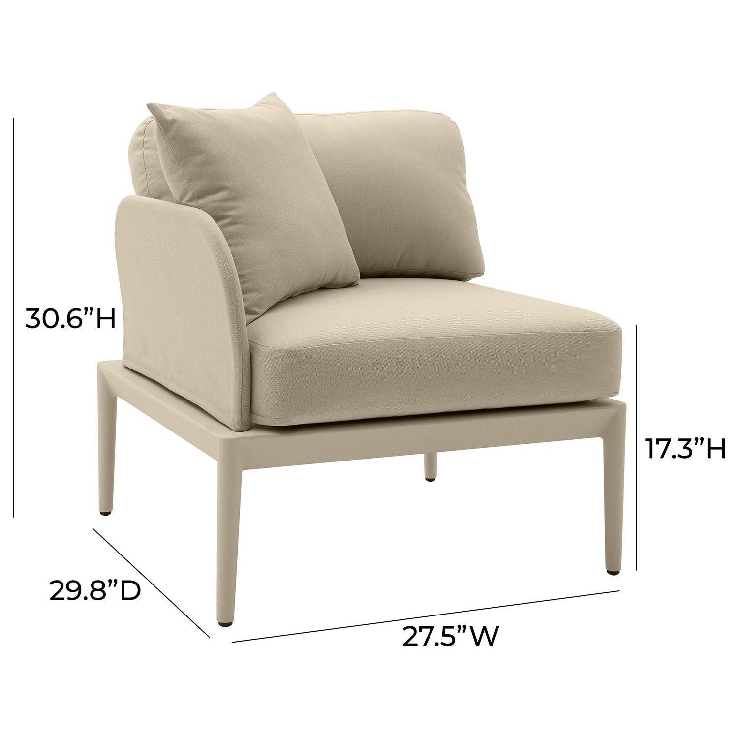TOV Furniture Kapri Modular Outdoor LAF Corner Seat