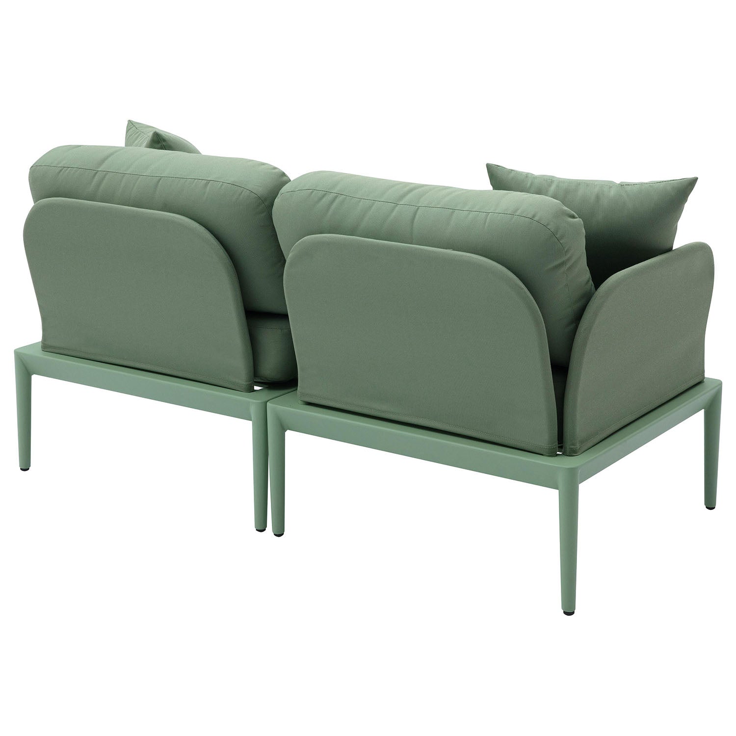 TOV Furniture Kapri Moss Green Modular Outdoor Loveseat