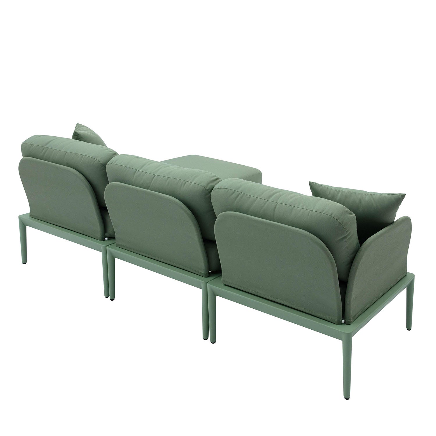 TOV Furniture Kapri Moss Green Modular Outdoor Sectional Sofa