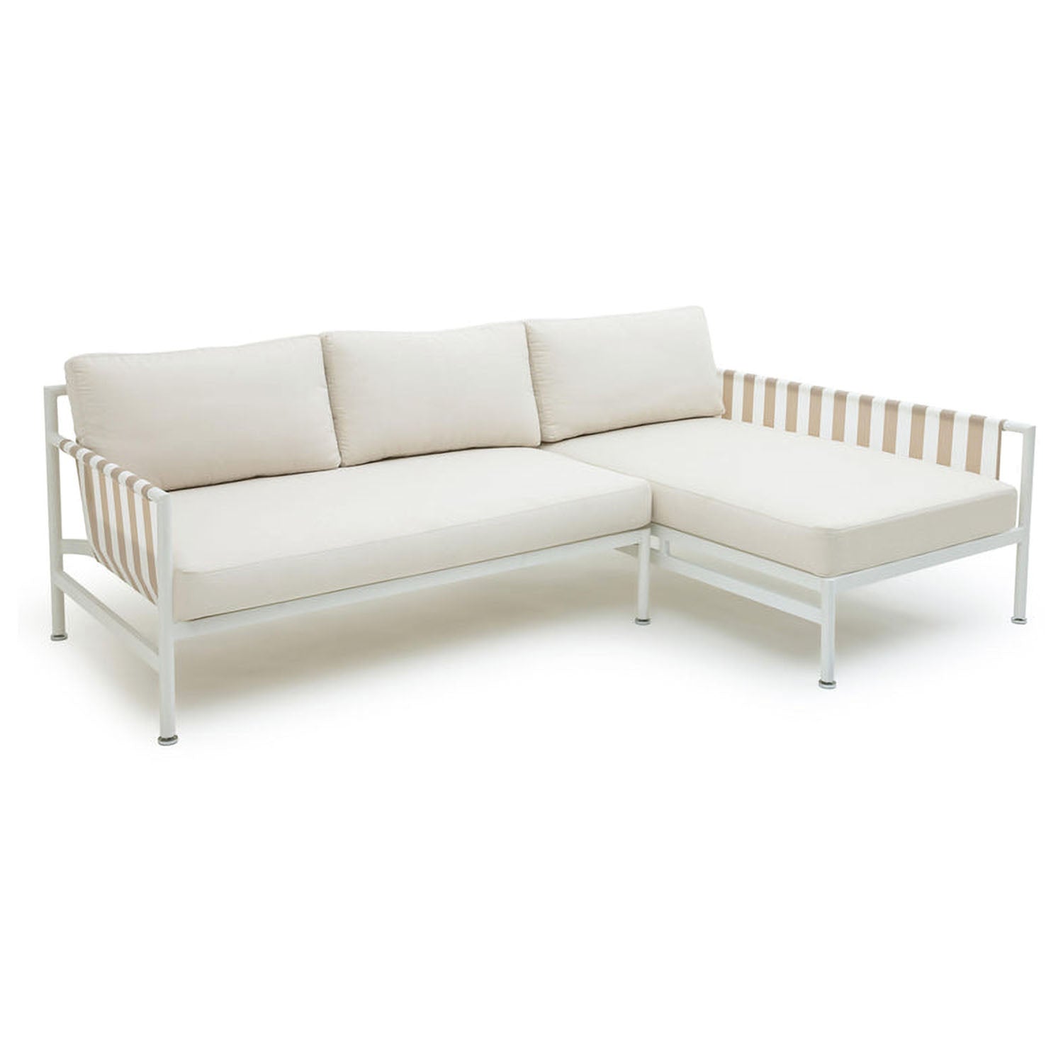 TOV Furniture Dunes Cream Outdoor Sectional Sofa
