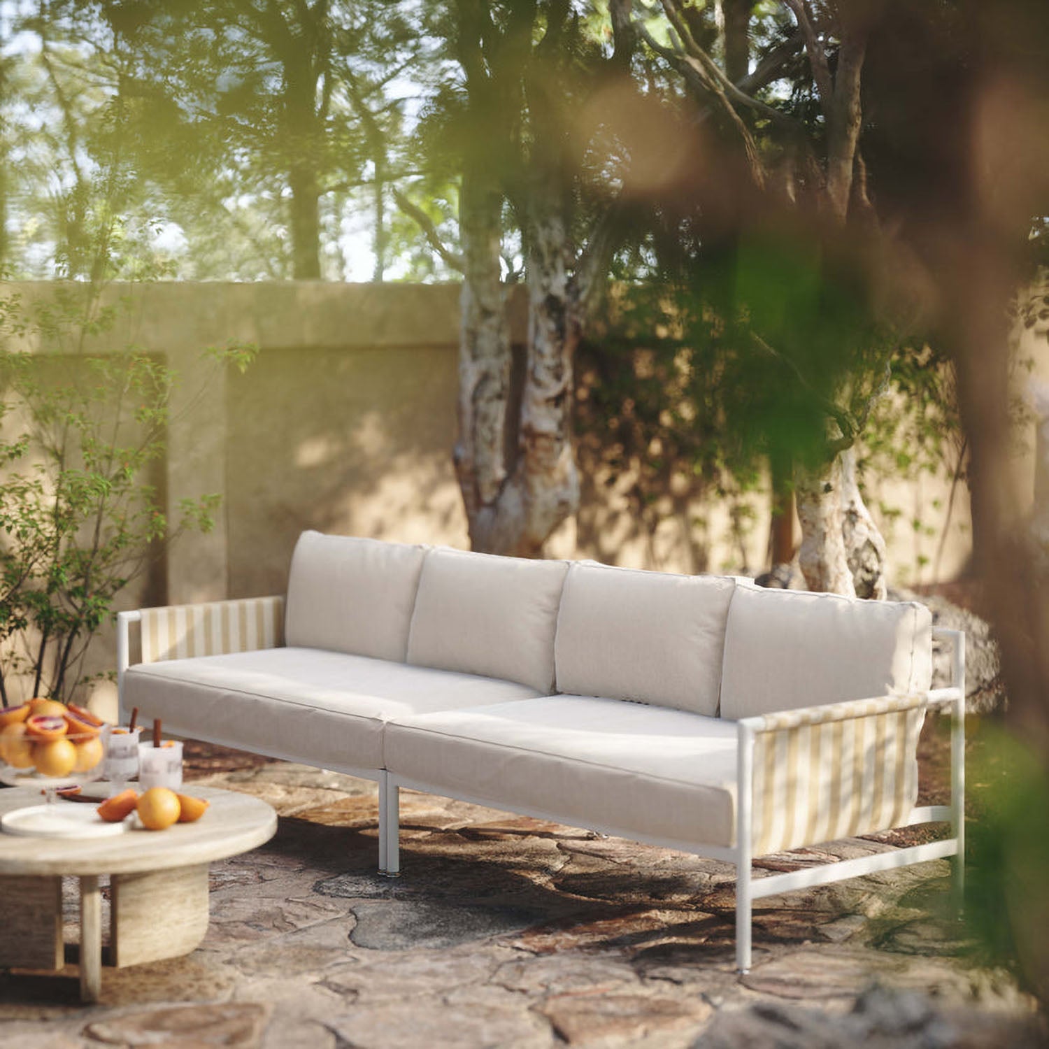 TOV Furniture Dunes Cream Outdoor Sofa