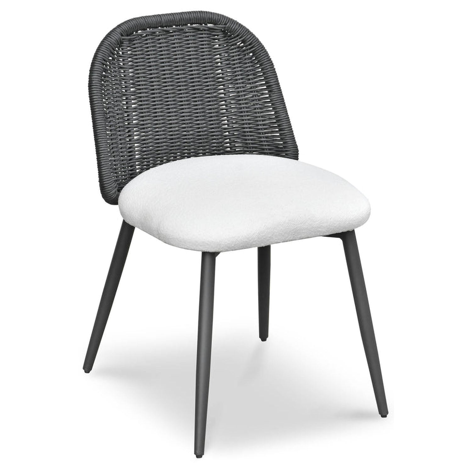 TOV Furniture Alexa Black Rattan Performance Dining Chair