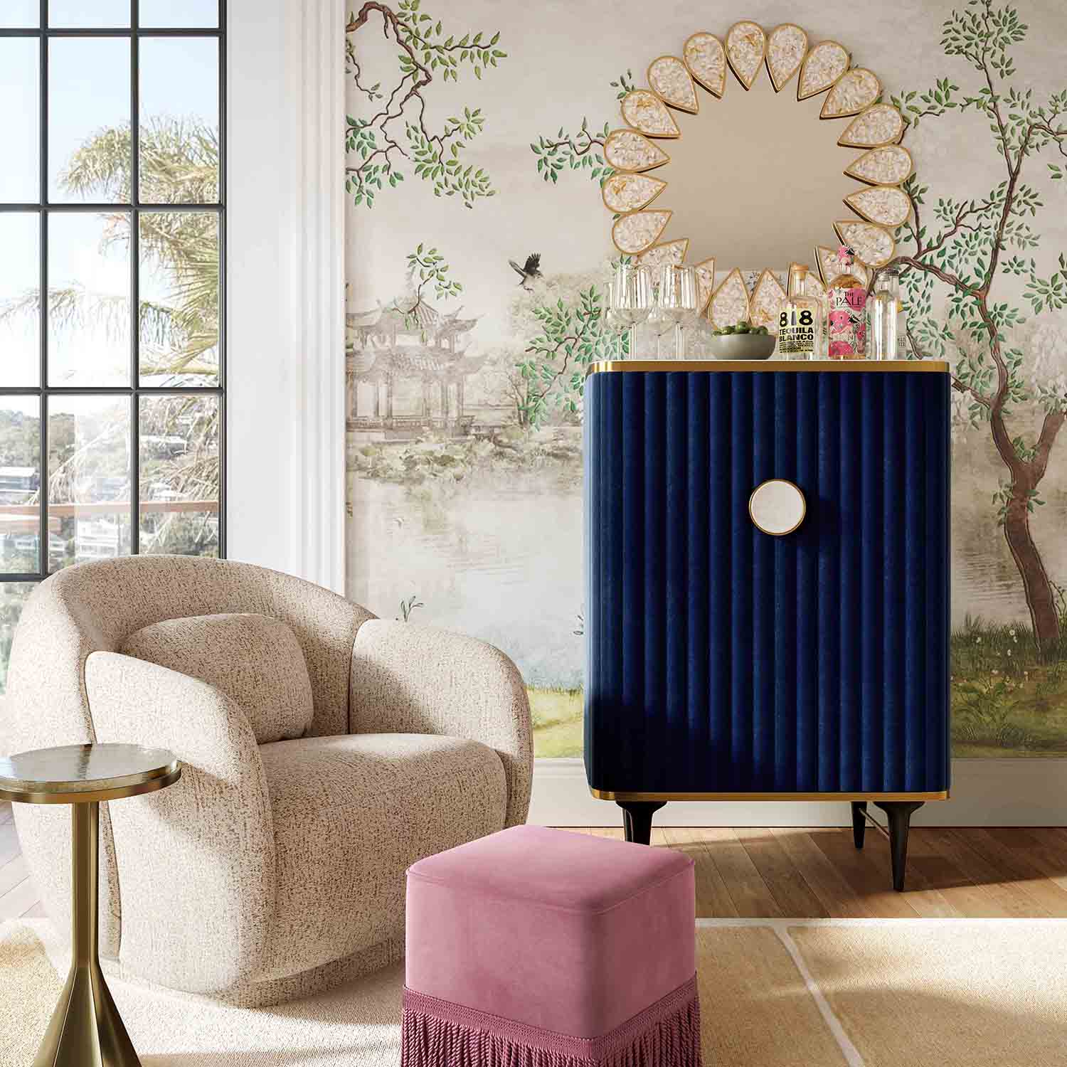 TOV Gabrielle Round Side Table