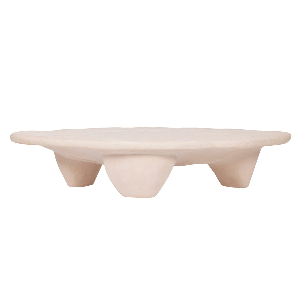TOV Furniture Athen Nude Faux Stone 57in Coffee Table
