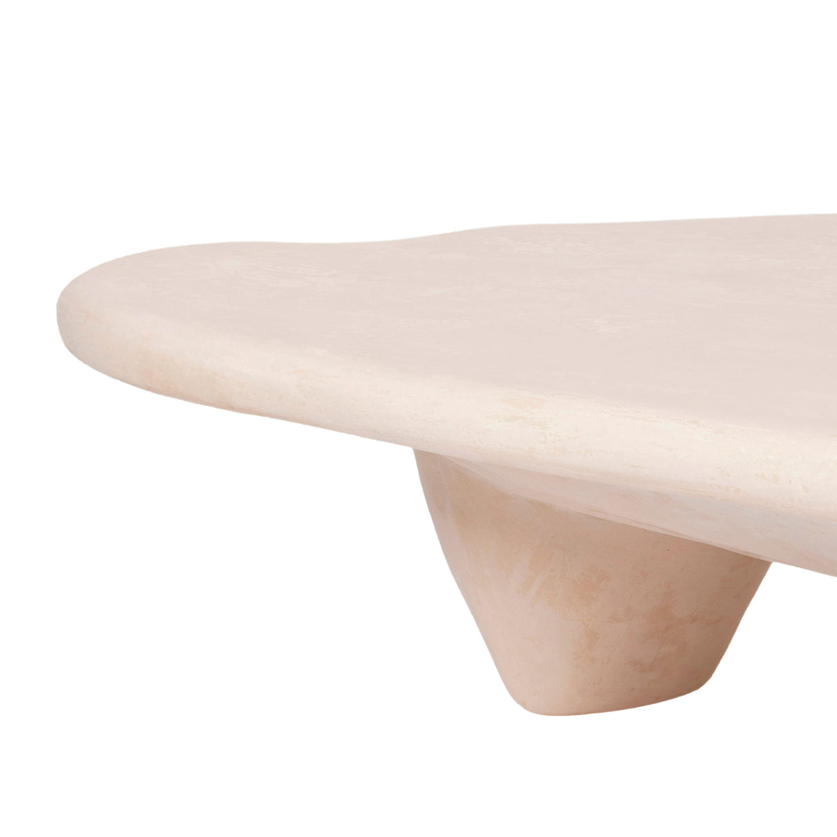 TOV Furniture Athen Nude Faux Stone 57in Coffee Table