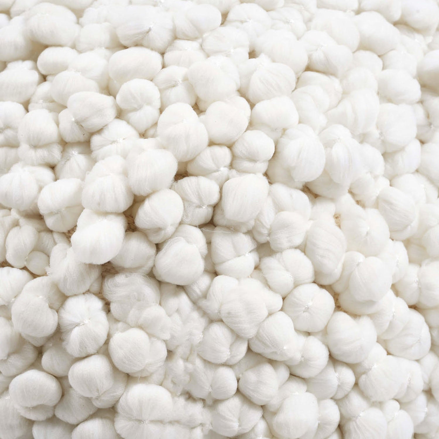 TOV Furniture Cathy Cream Woven Pouf