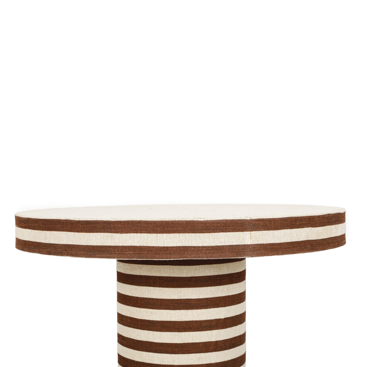 TOV Furniture Lyra Natural Striped Cotton Jute Coffee Table
