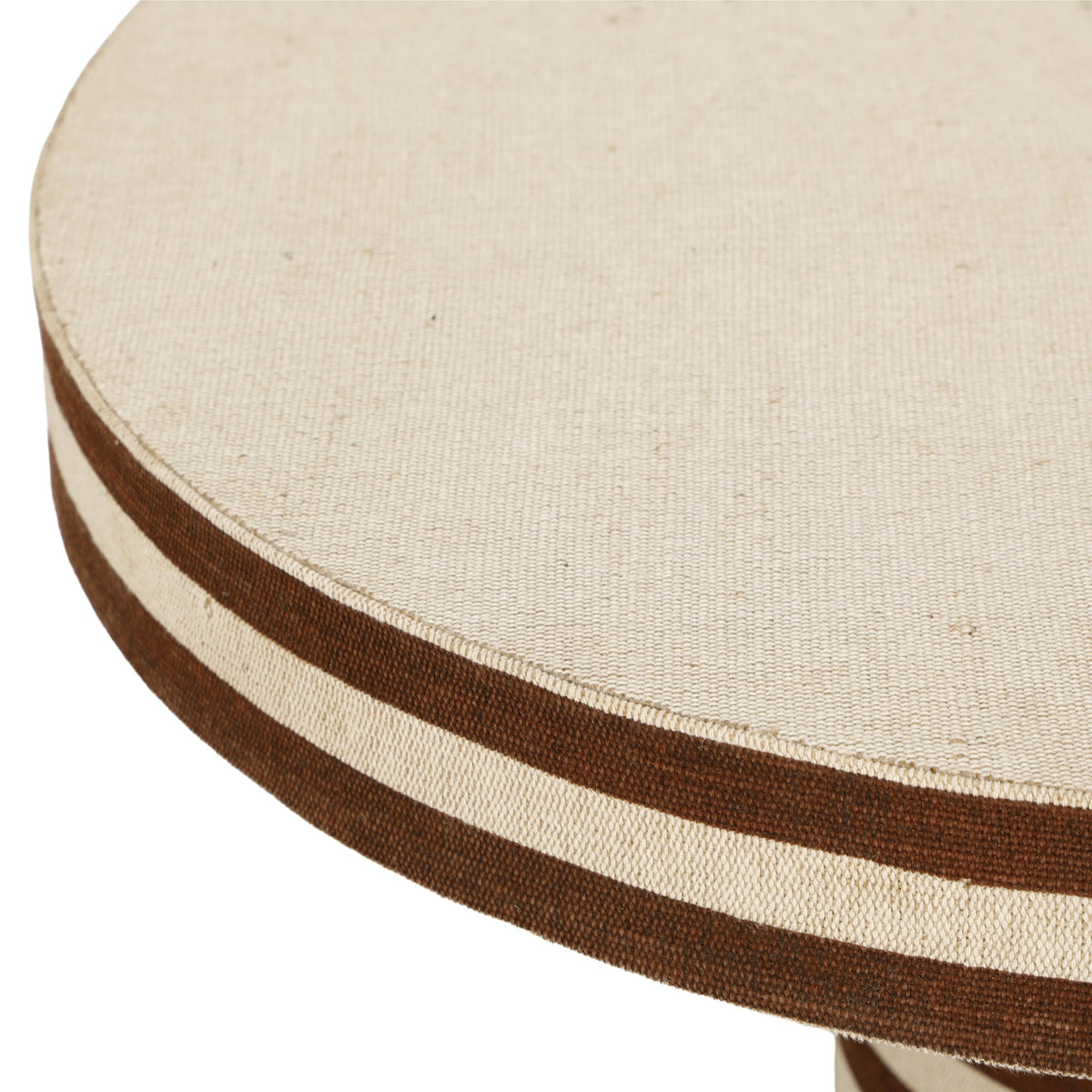 TOV Furniture Lyra Natural Striped Cotton Jute Coffee Table